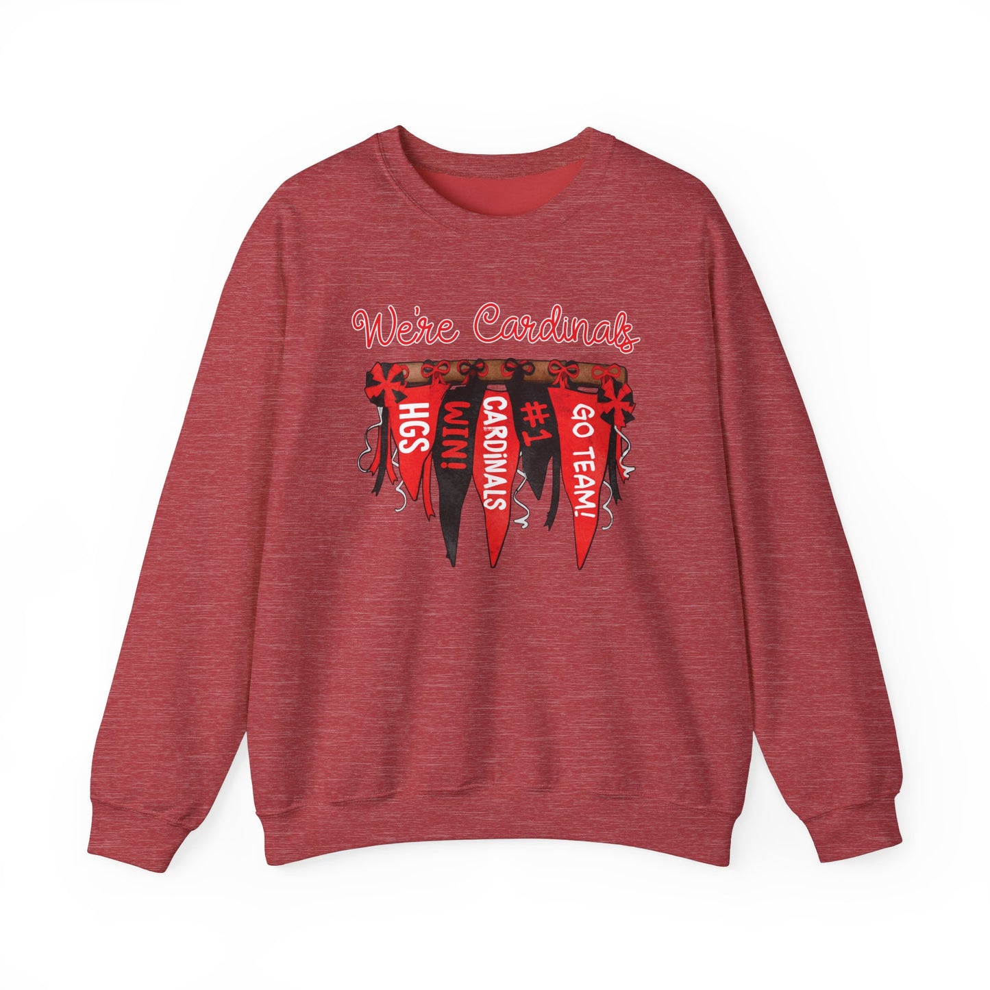 Cardinals Pennant Banner - Unisex Heavy Blend™ Crewneck Sweatshirt