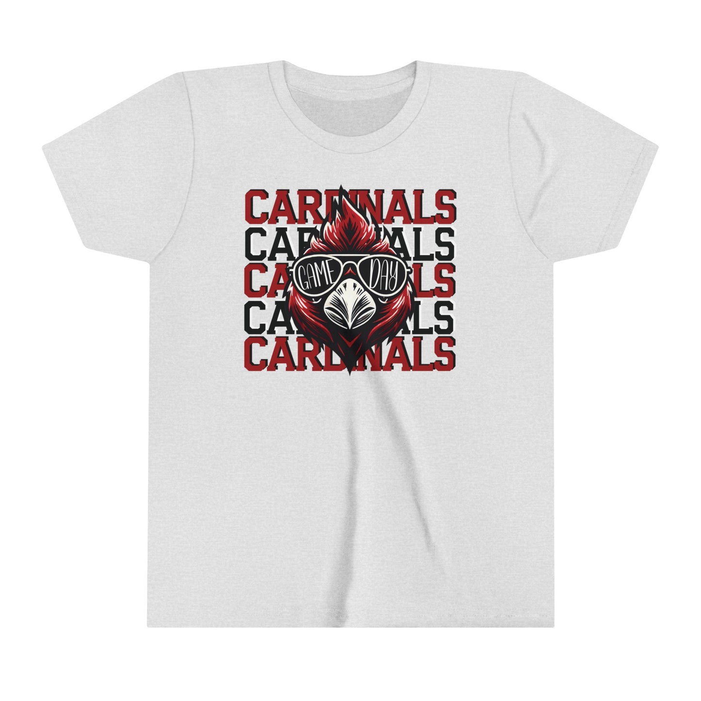 Cardinals Game Day Sunglasses - Bella + Canvas Youth Tee