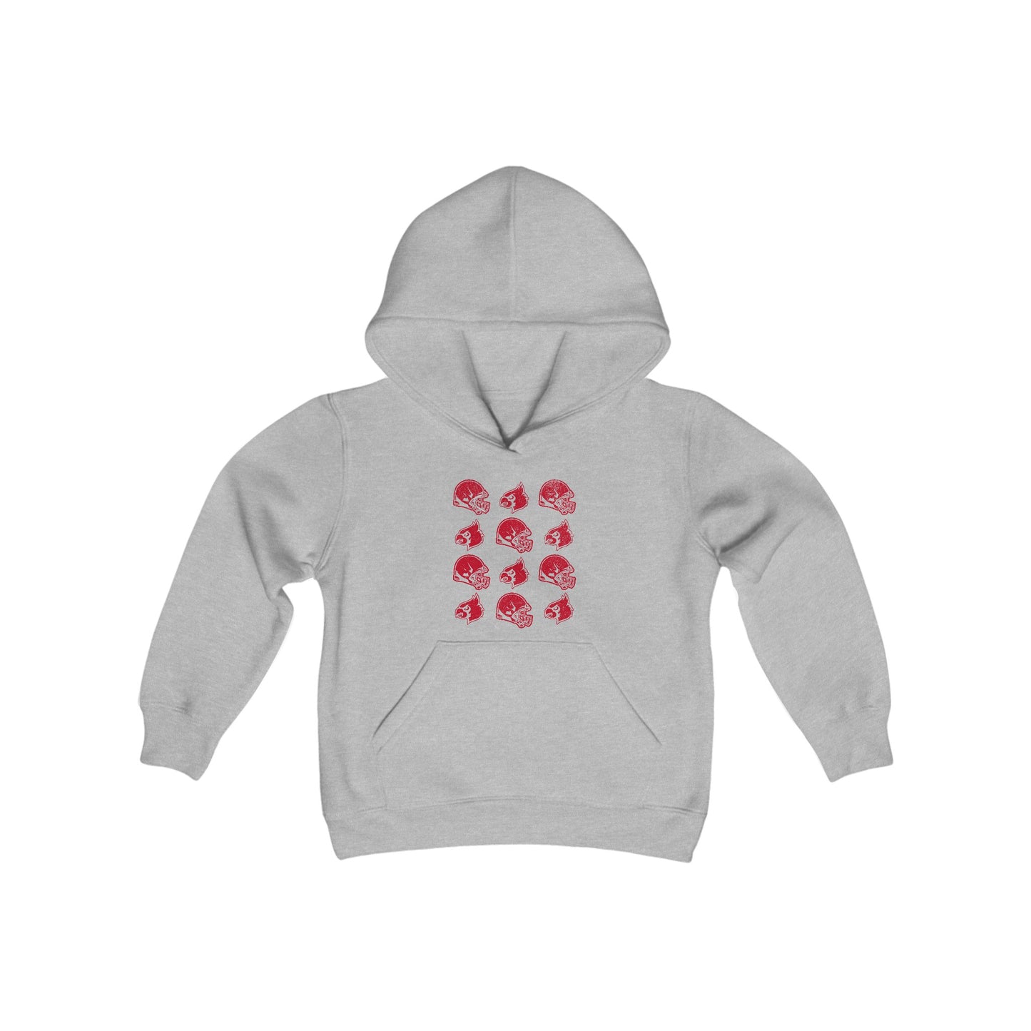 Vintage Helmets and Cardinals - Youth Heavy Blend Hooded Sweatshirt