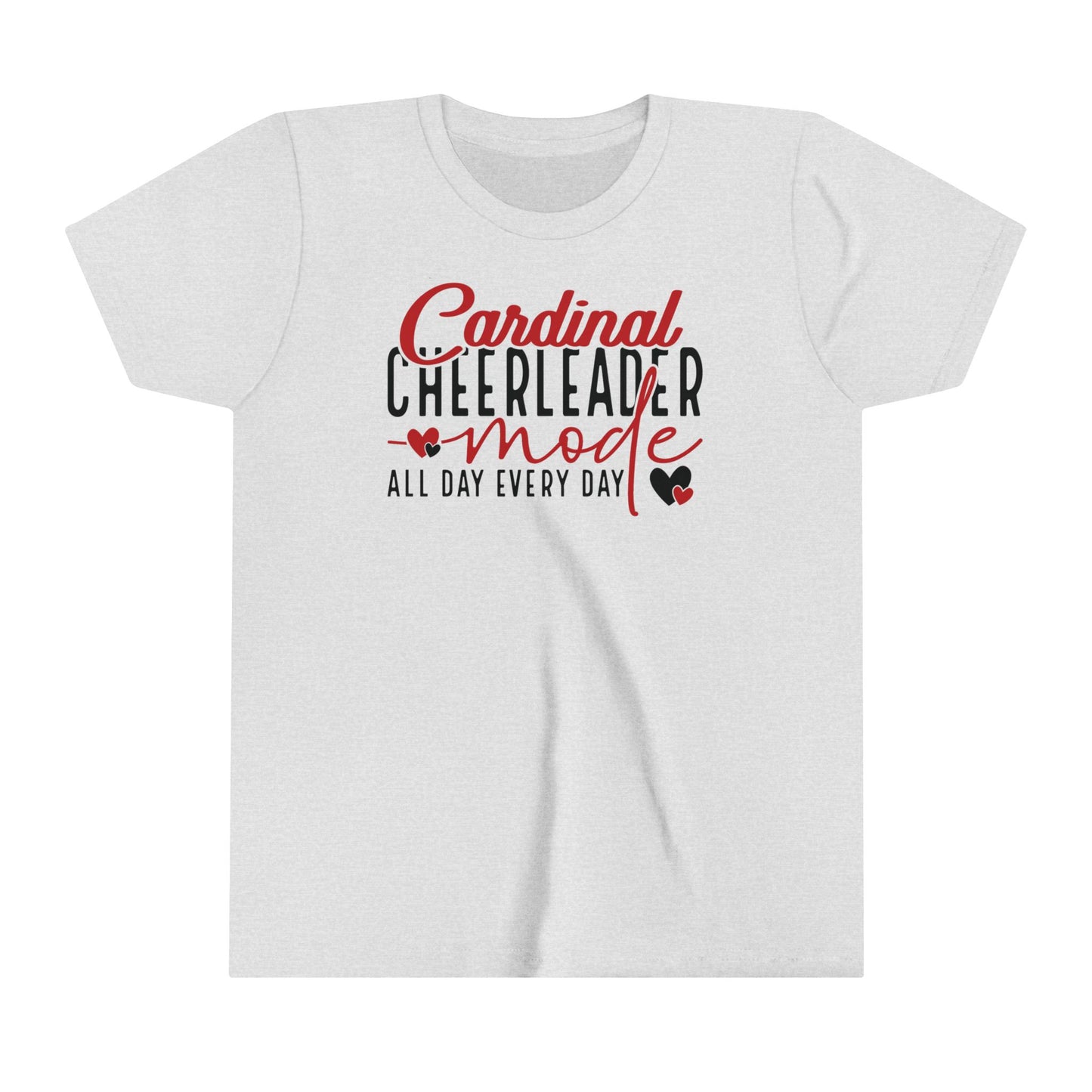Cardinal Cheerleader Mode - Bella + Canvas Youth Tee