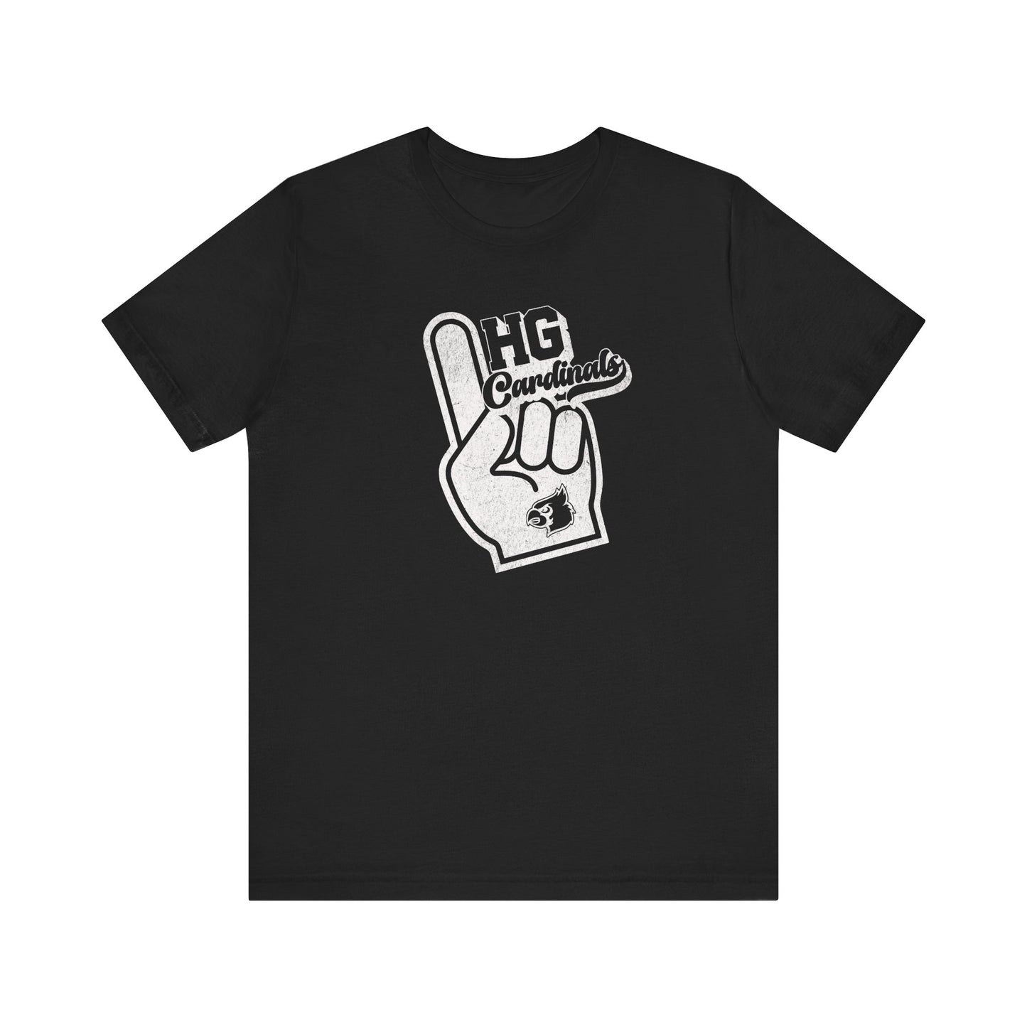 Vintage Foam Finger HG Cardinals - Bella + Canvas Short Sleeve Tee