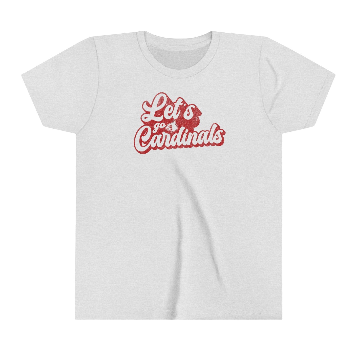 Vintage Let's go Cardinals - Bella + Canvas Youth Tee