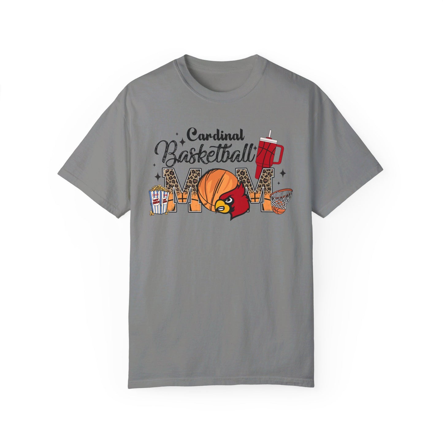 Cardinal Basketball Mom - Comfort Colors T-shirt