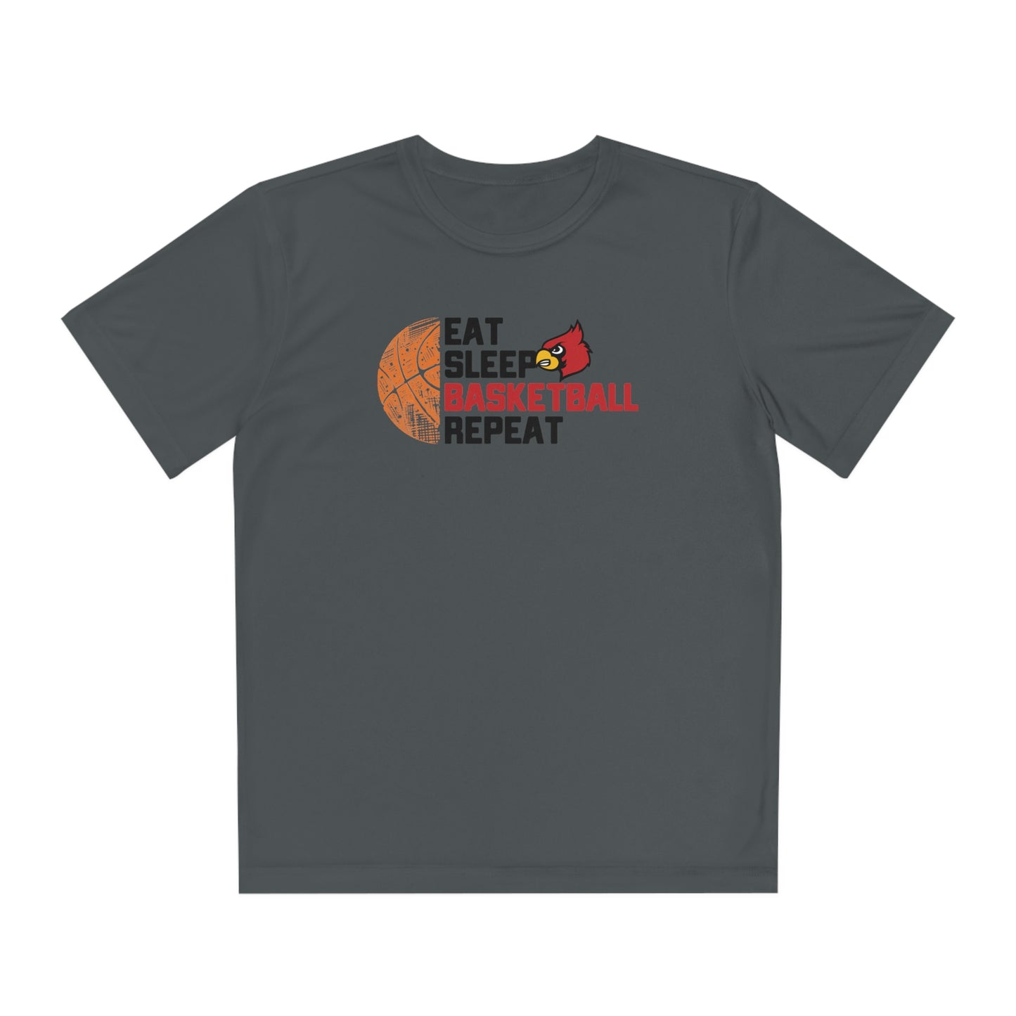 Eat Sleep Basketball Repeat - Youth Sport-Tek® Competitor™ Tee
