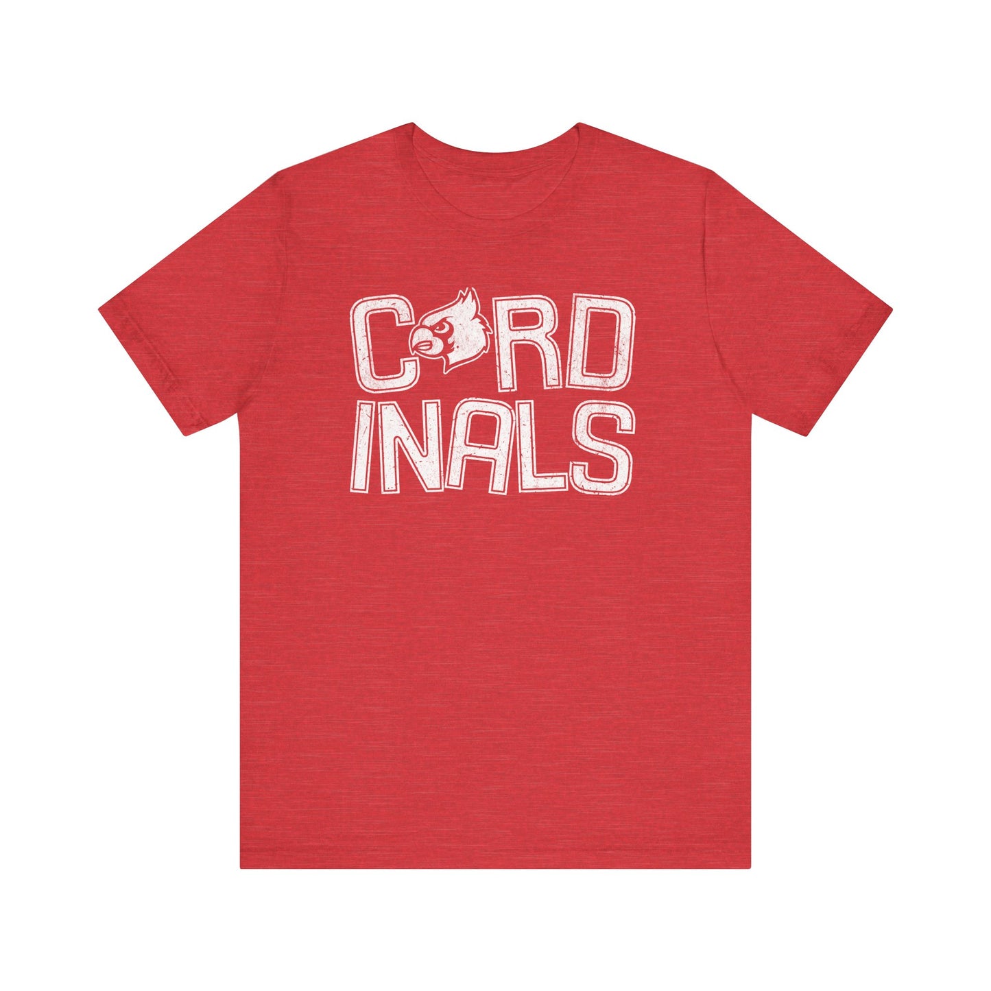 Vintage Cardinals Slanted - Bella + Canvas Short Sleeve Tee