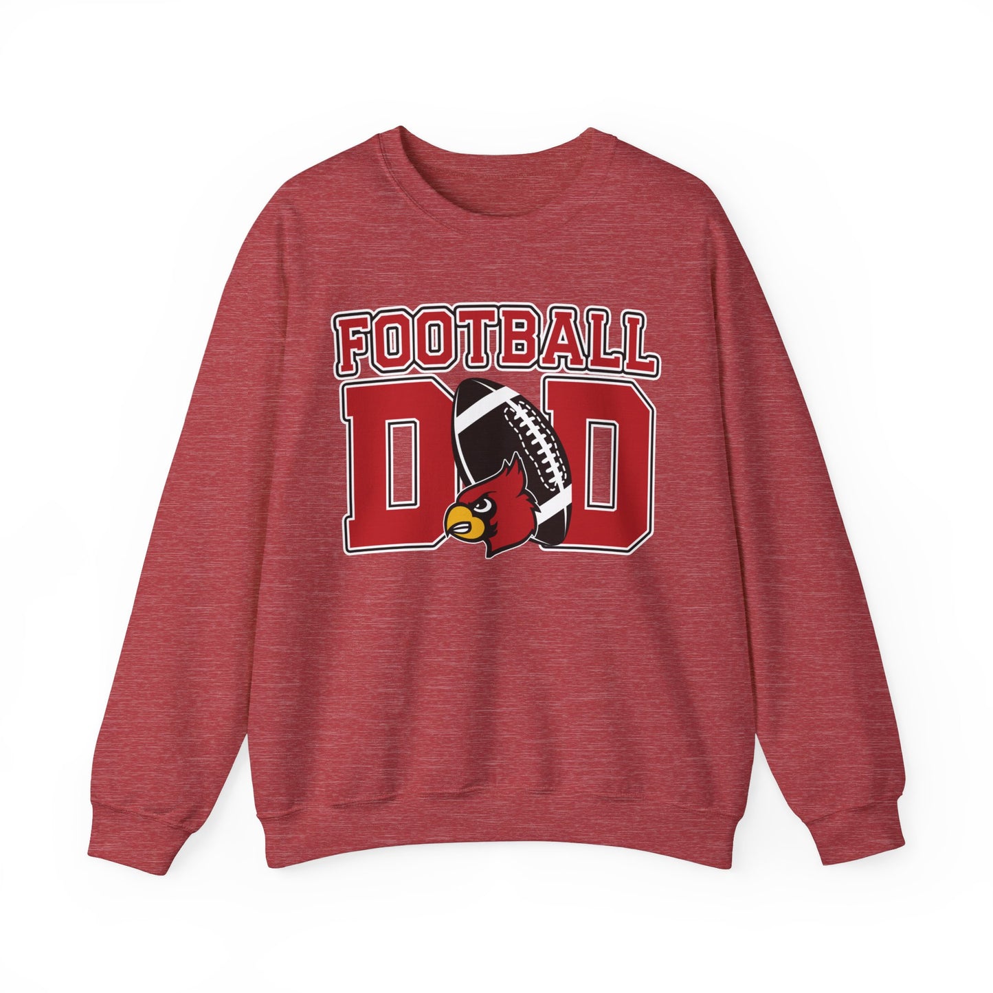 Football Dad Custom Player Name and Number - Unisex Heavy Blend™ Crewneck Sweatshirt