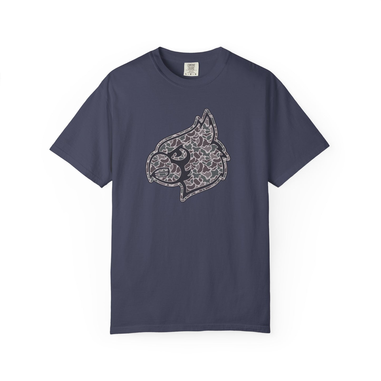 Old School Camo Cardinal Mascot - Comfort Colors T Shirt