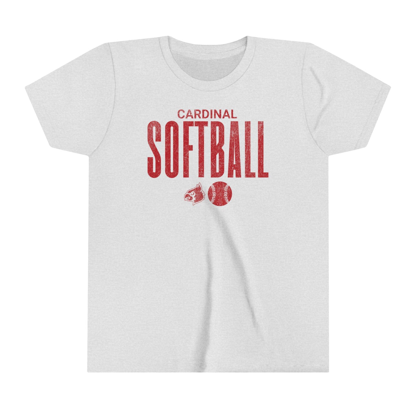 Copy of Vintage Cardinal Baseball Plate - Bella + Canvas Youth Tee