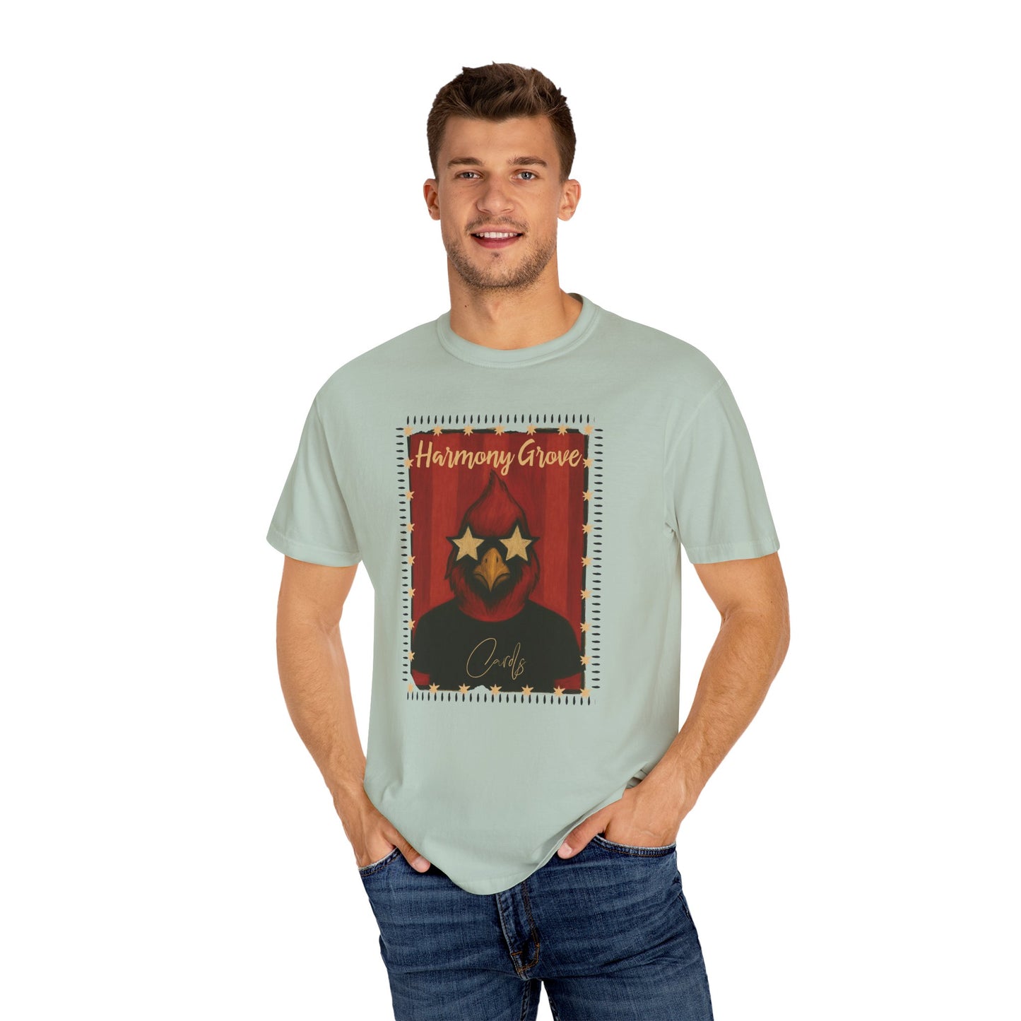 Harmony Grove Cards Painted Cardinal - Comfort Colors T Shirt