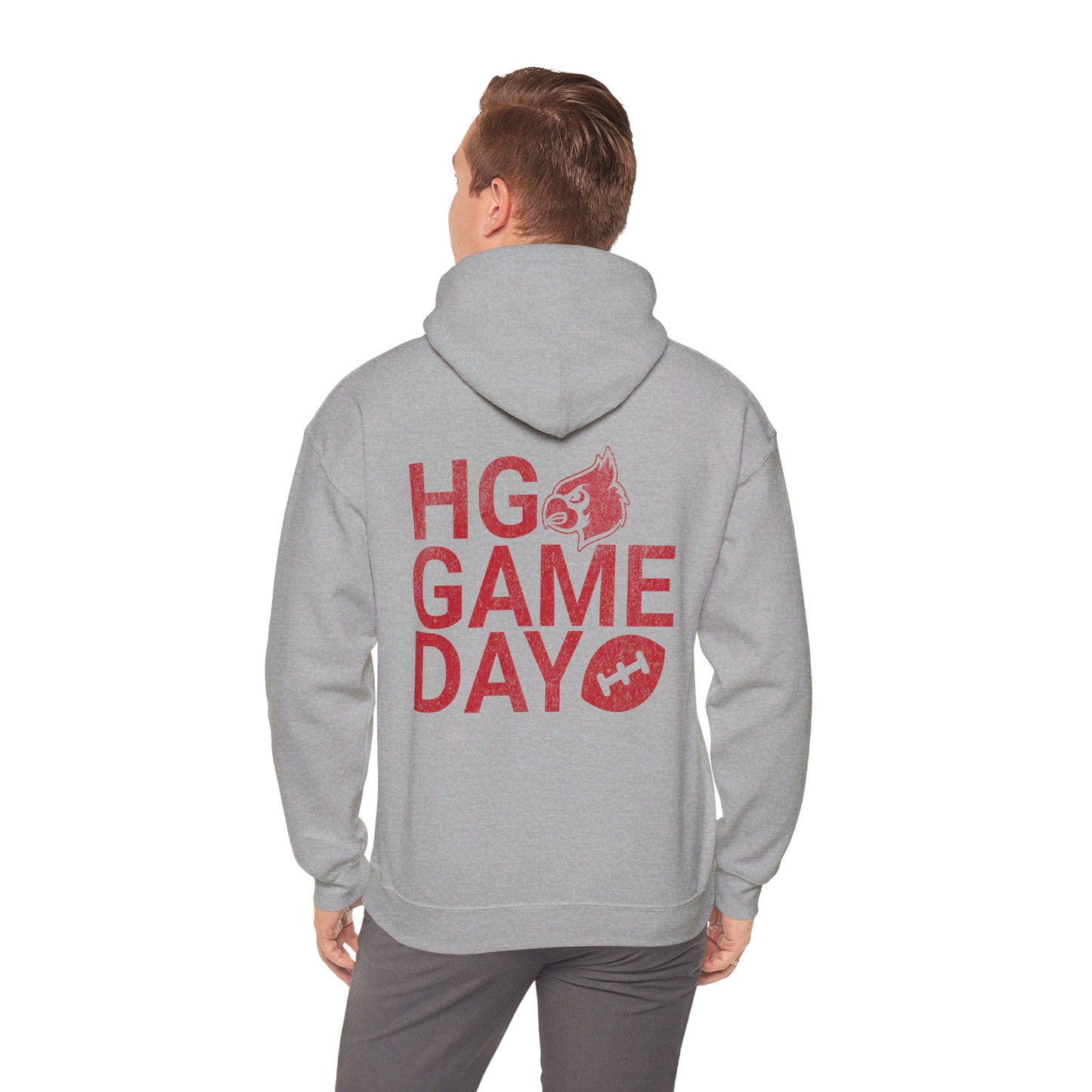 Vintage HG Game Day Football - Unisex Heavy Blend™ Hooded Sweatshirt