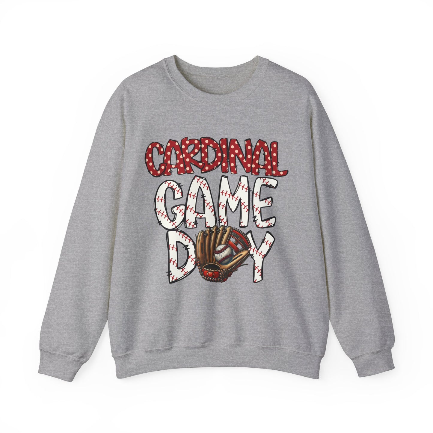 Cardinal Baseball Game Day - Unisex Heavy Blend™ Crewneck Sweatshirt