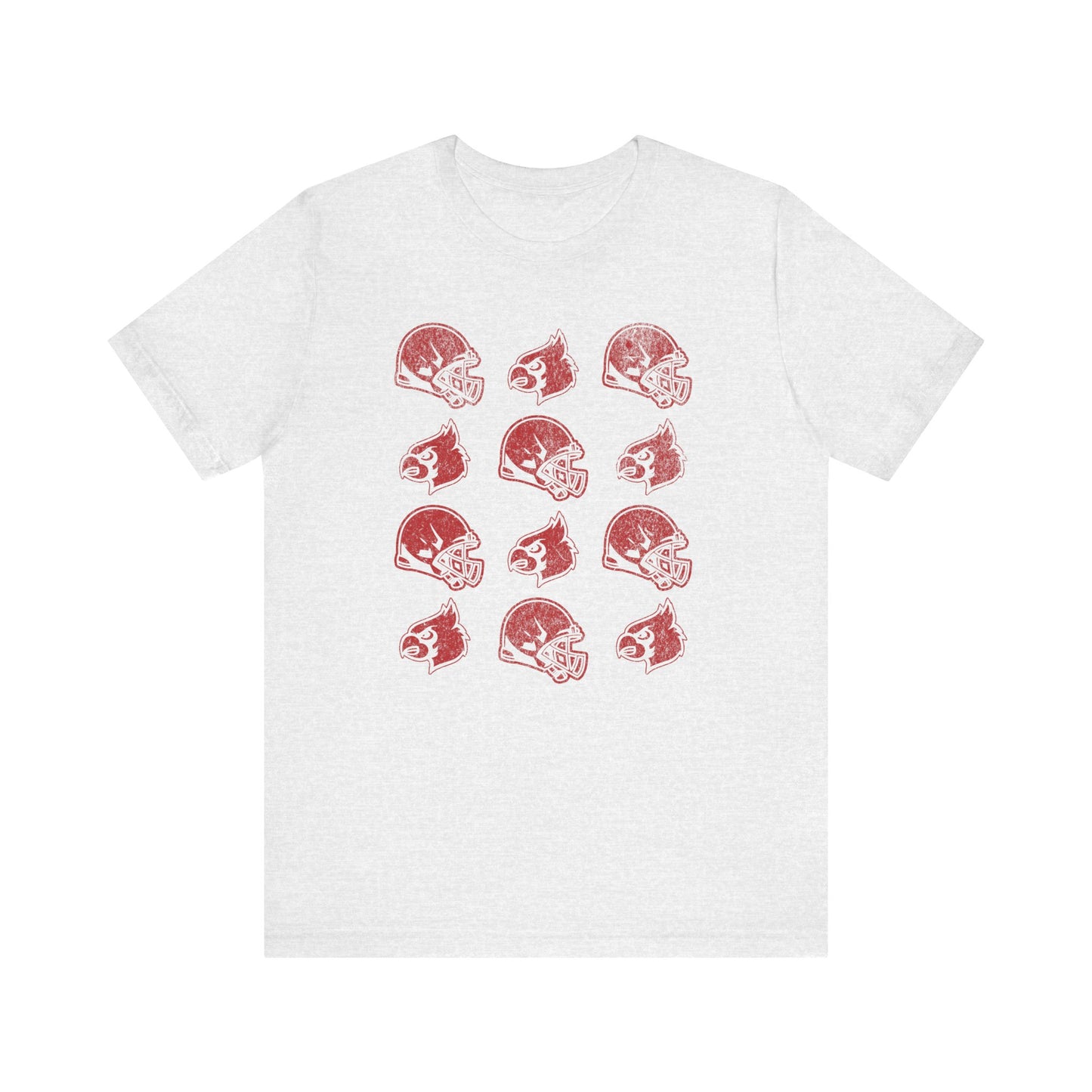 Vintage Helmets and Cardinals - Bella + Canvas Short Sleeve Tee