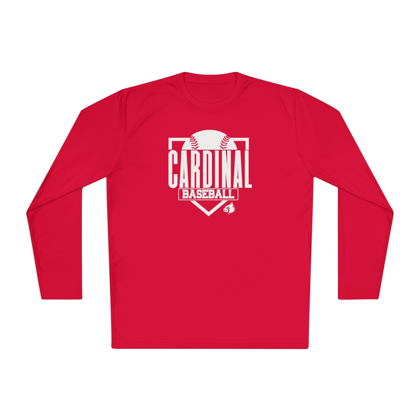 Cardinal Baseball Plate - Dryfit Long Sleeve Tee