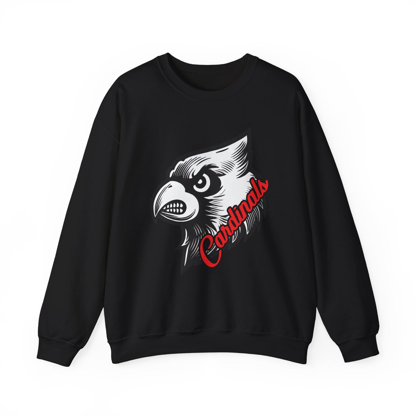 Cardinals Inset Text - Unisex Heavy Blend™ Crewneck Sweatshirt