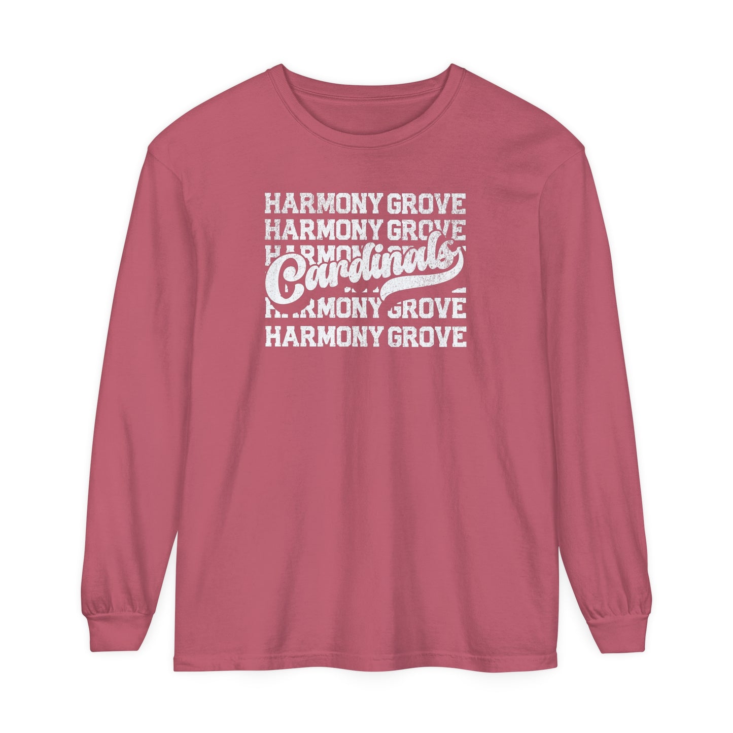 Harmony Grove Cardinals - Comfort Colors Long Sleeve T-Shirt