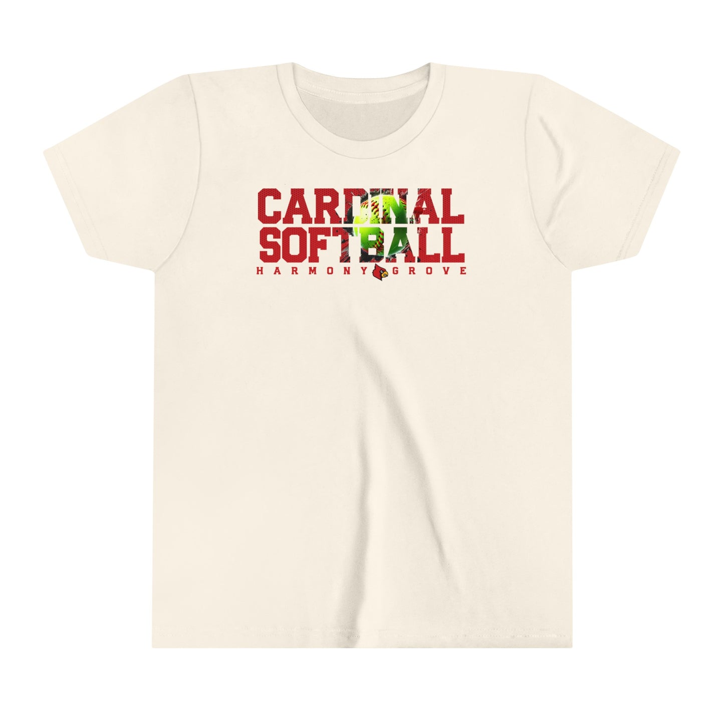 Cardinal Softball - Bella + Canvas Youth Tee