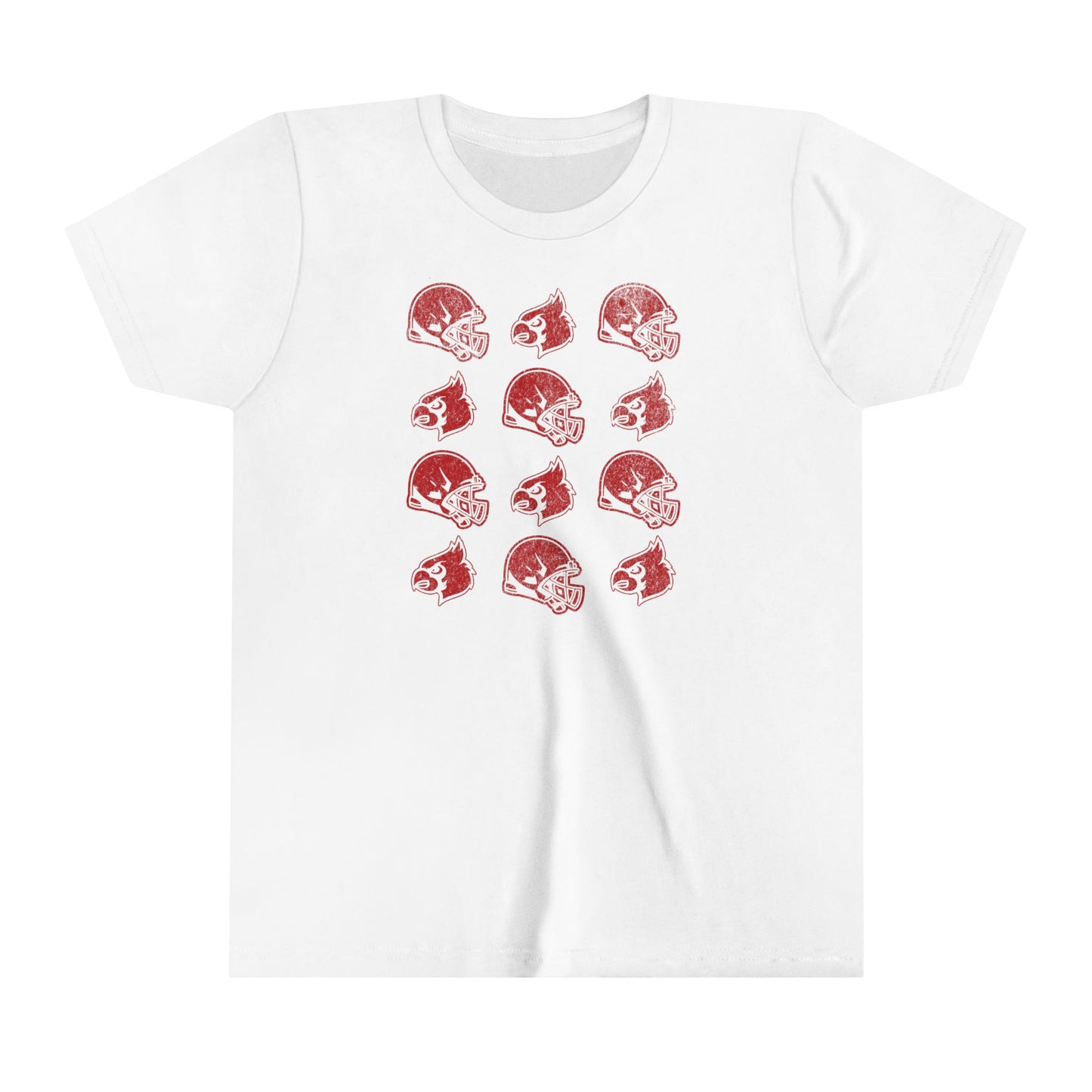 Vintage Helmets and Cardinals - Bella + Canvas Youth Tee