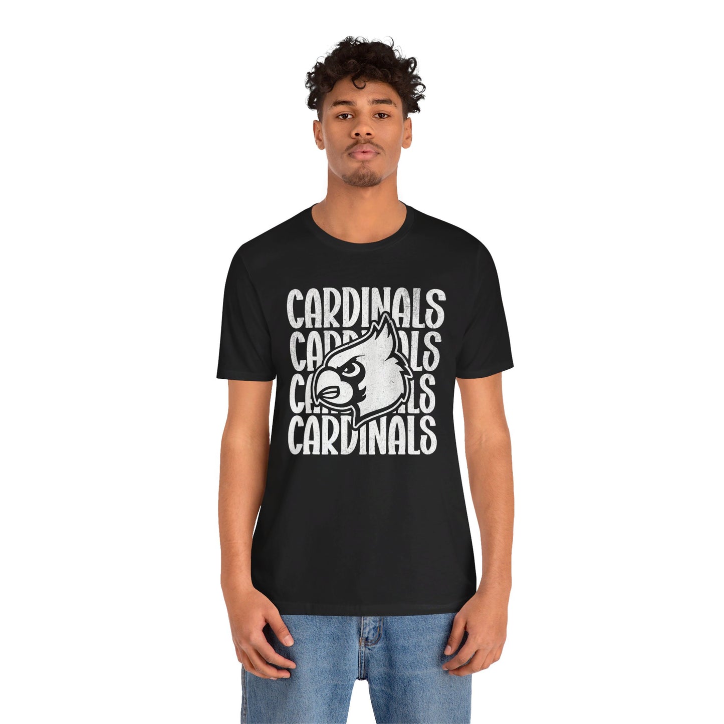 Vintage Cardinal 4 - Bella + Canvas Short Sleeve Tee