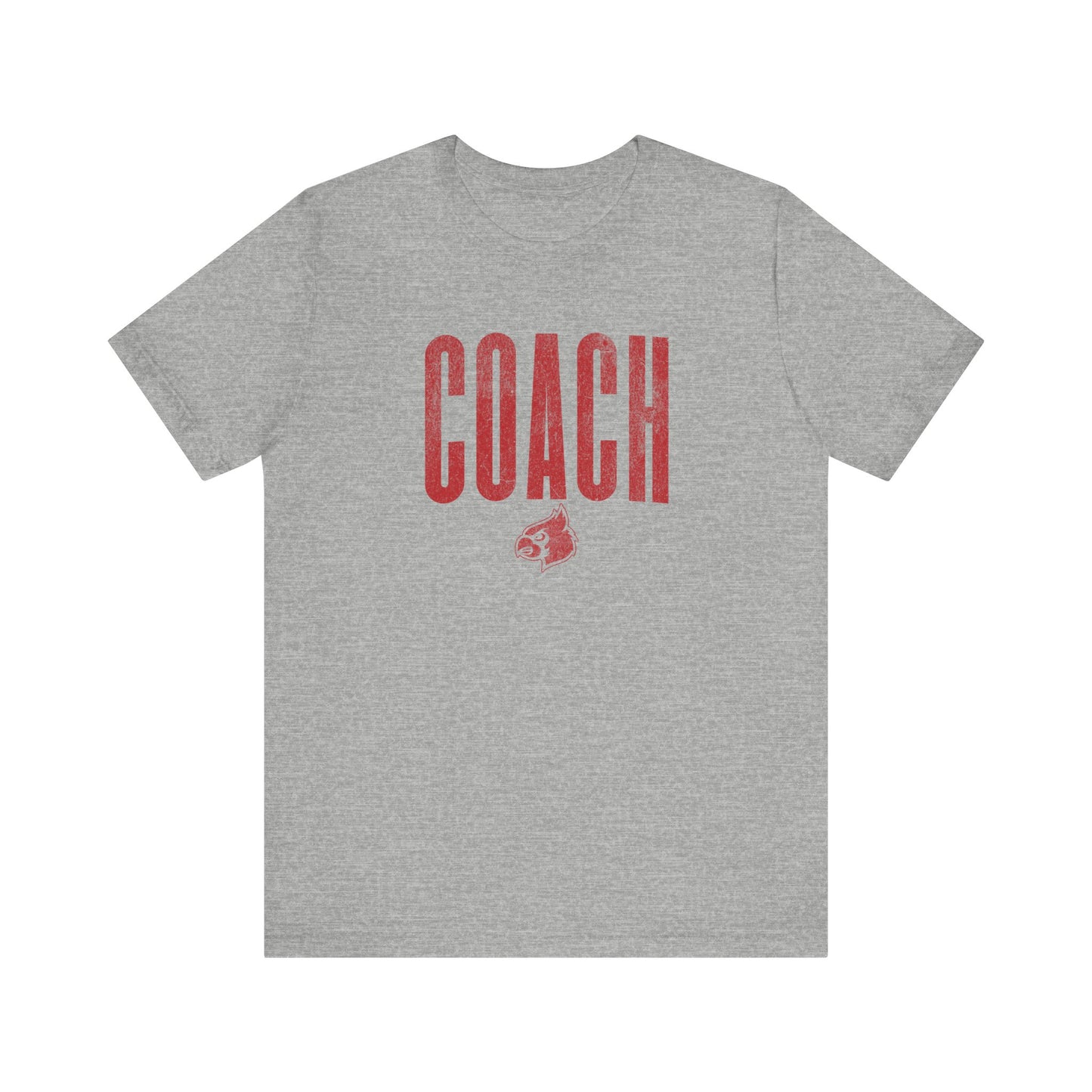 Vintage Cardinal Coach - Bella + Canvas Short Sleeve Tee