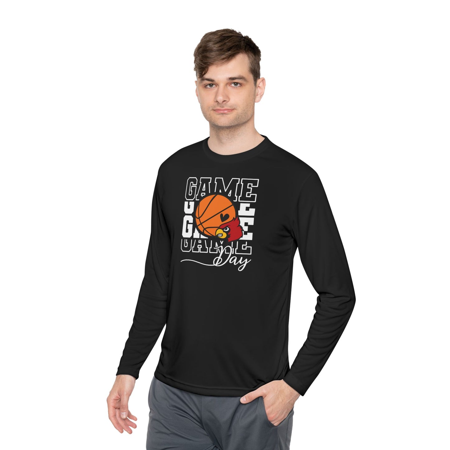 Cardinal Basketball Game Day - Dryfit Long Sleeve Tee