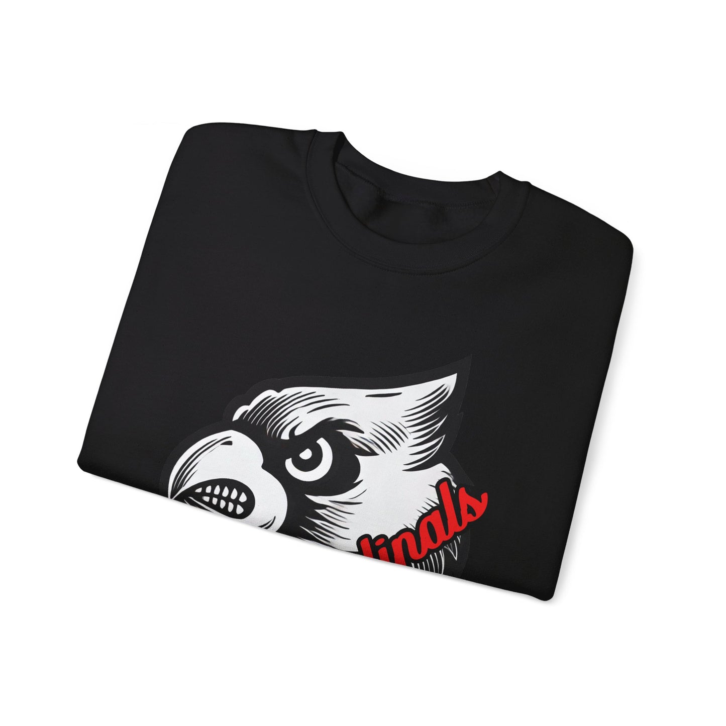 Cardinals Inset Text - Unisex Heavy Blend™ Crewneck Sweatshirt