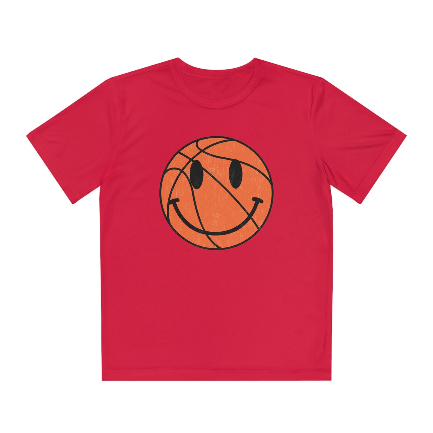 Smiley Face Basketball - Youth Sport-Tek® Competitor™ Tee