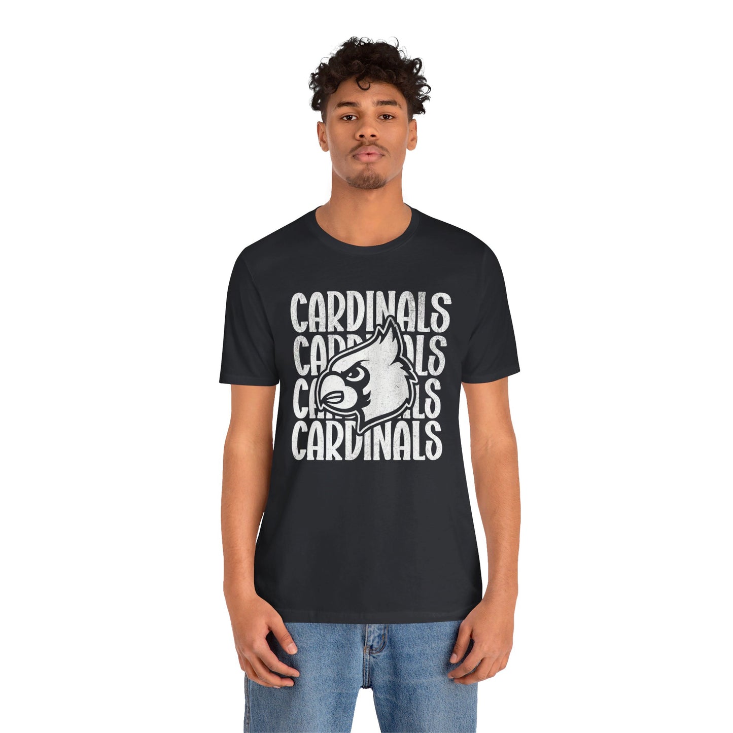 Vintage Cardinal 4 - Bella + Canvas Short Sleeve Tee