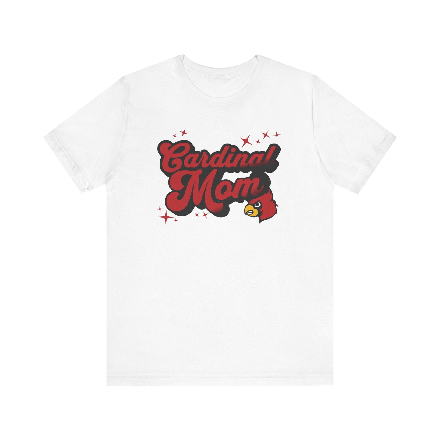 Groovy Cardinal Mom - Bella + Canvas Short Sleeve Tee