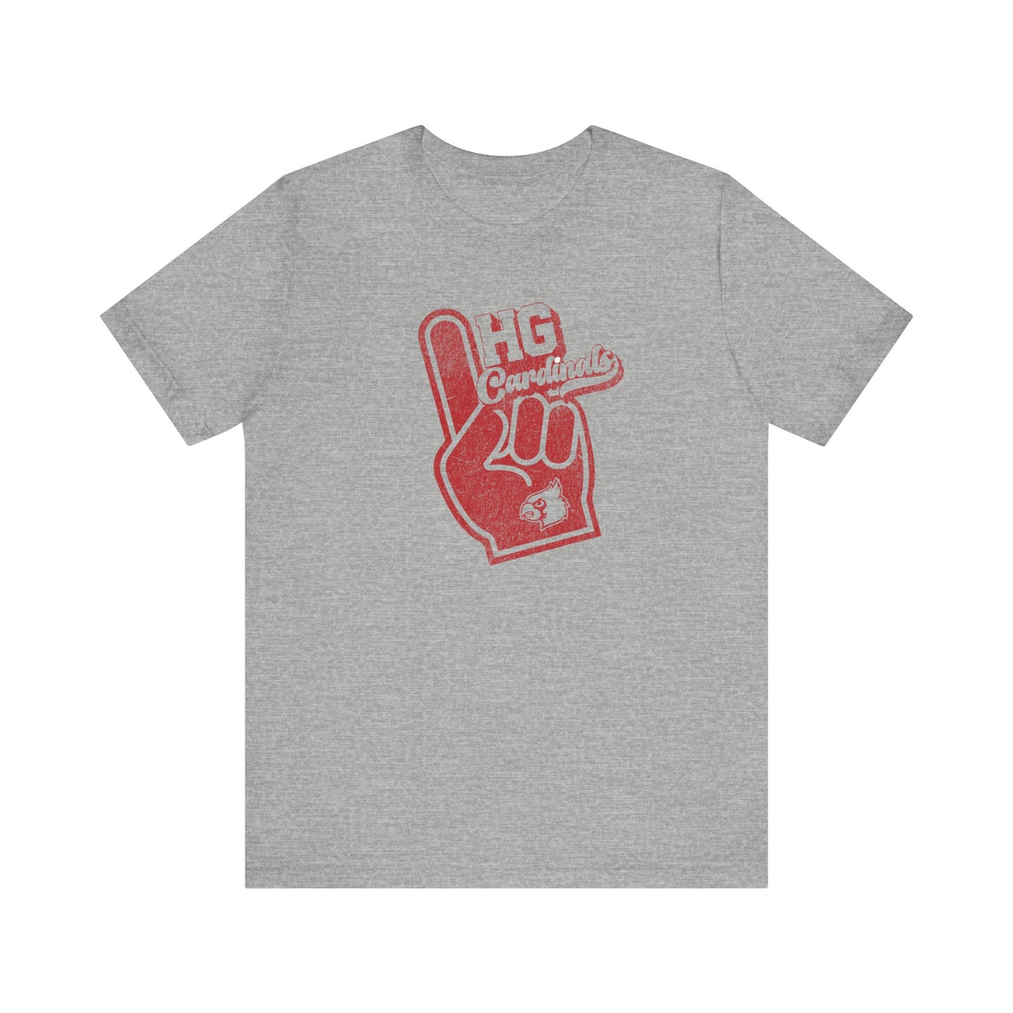 Vintage Foam Finger HG Cardinals - Bella + Canvas Short Sleeve Tee