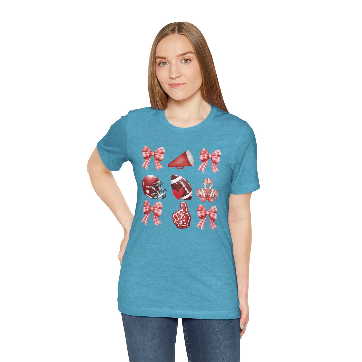 Football Coquette - Bella + Canvas Short Sleeve Tee