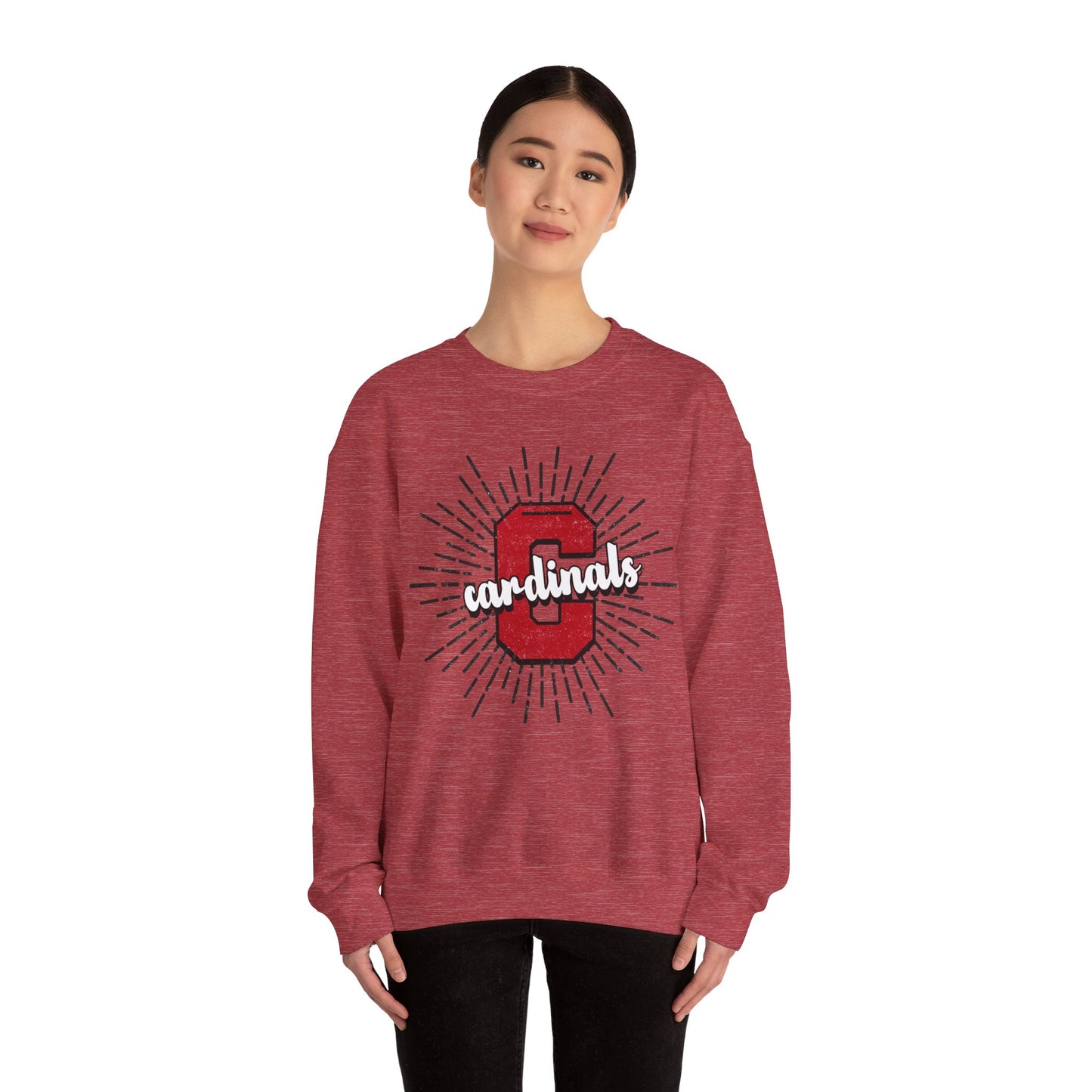 Cardinal Sunburst - Unisex Heavy Blend™ Crewneck Sweatshirt