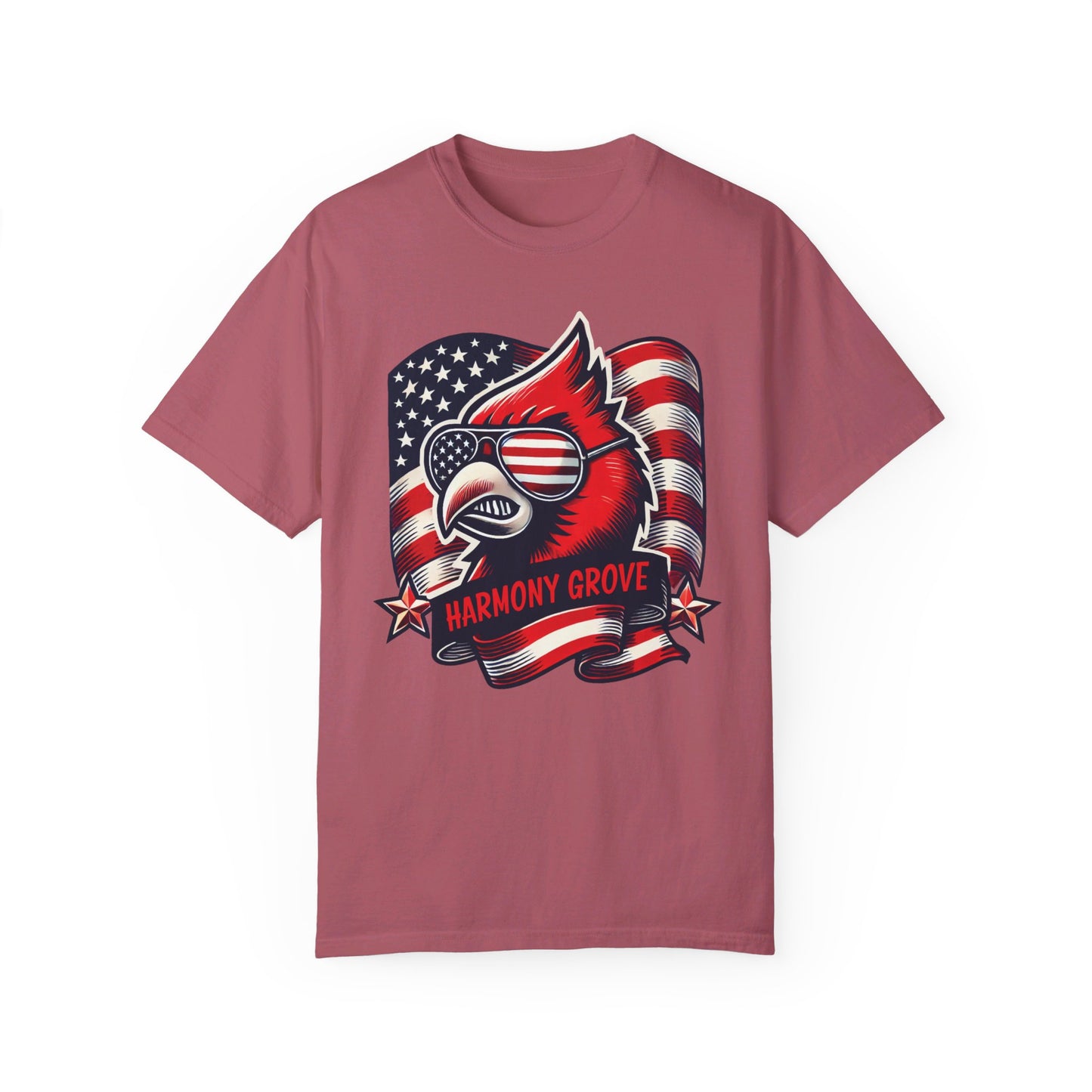 Patriotic Cardinal - Comfort Colors T-shirt
