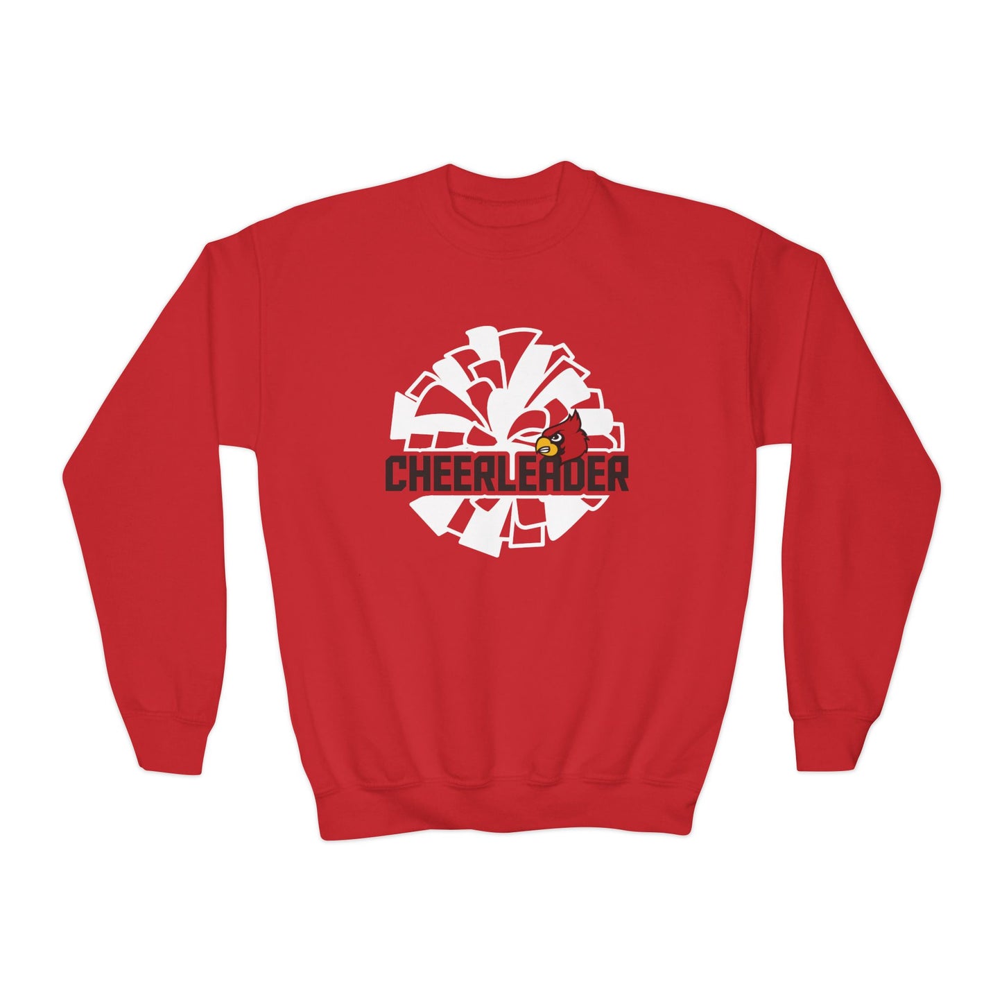 Cheerleader Pom Pom - Youth Crew Sweatshirt