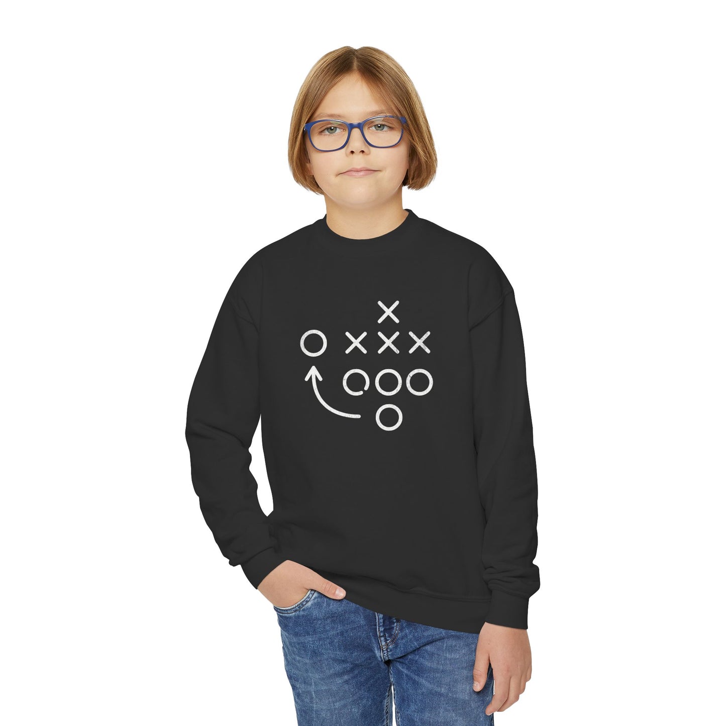 Football Play - Youth Crew Sweatshirt