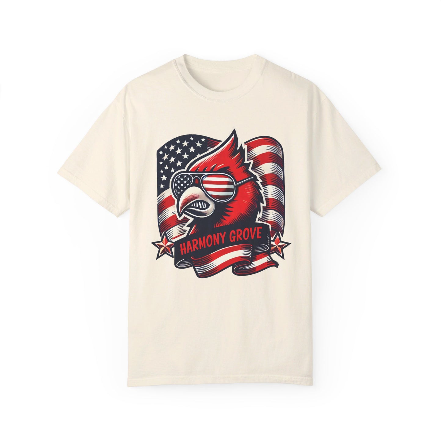 Patriotic Cardinal - Comfort Colors T-shirt
