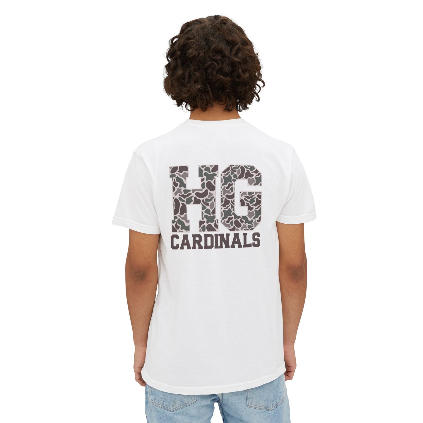 Unisex Pocket T-Shirt Cardinal + HG - Comfort Colors Tshirt