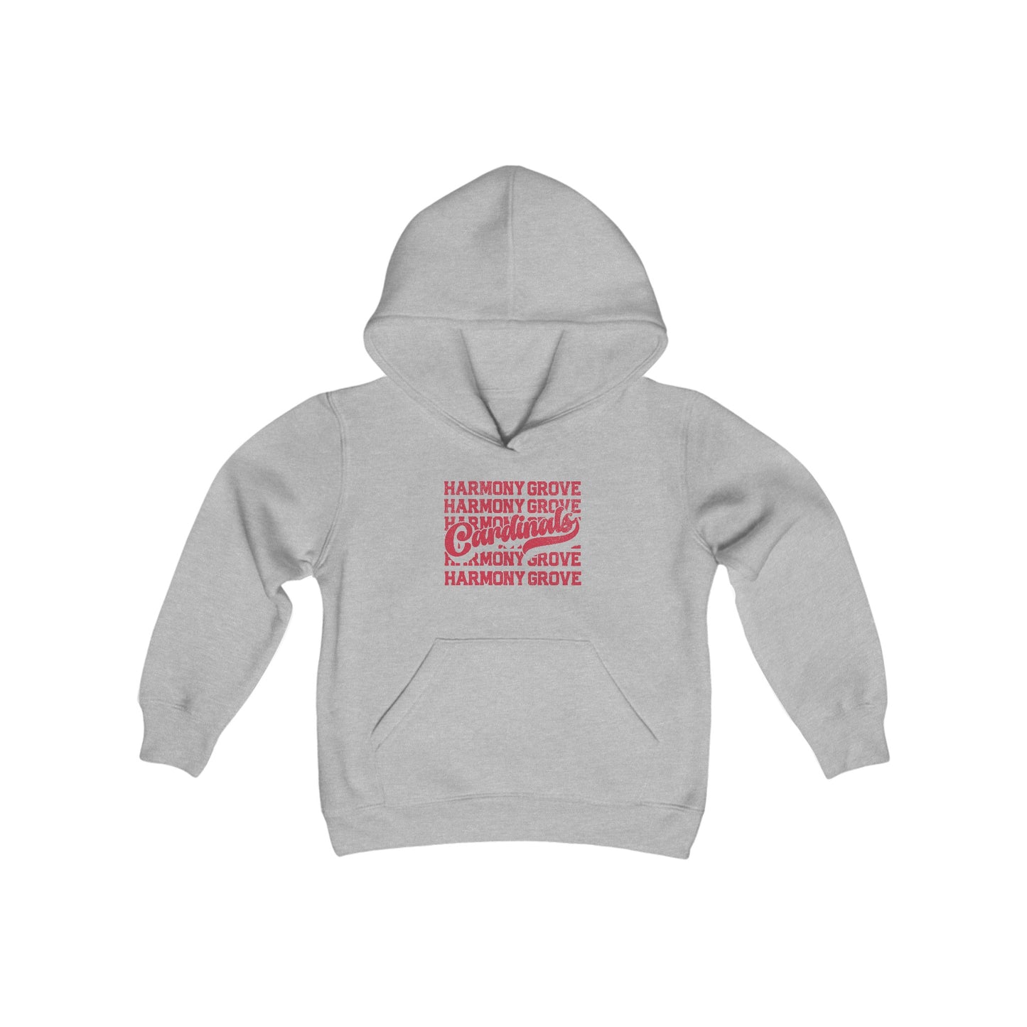 Vintage Harmony Grove Cardinals - Youth Heavy Blend Hooded Sweatshirt