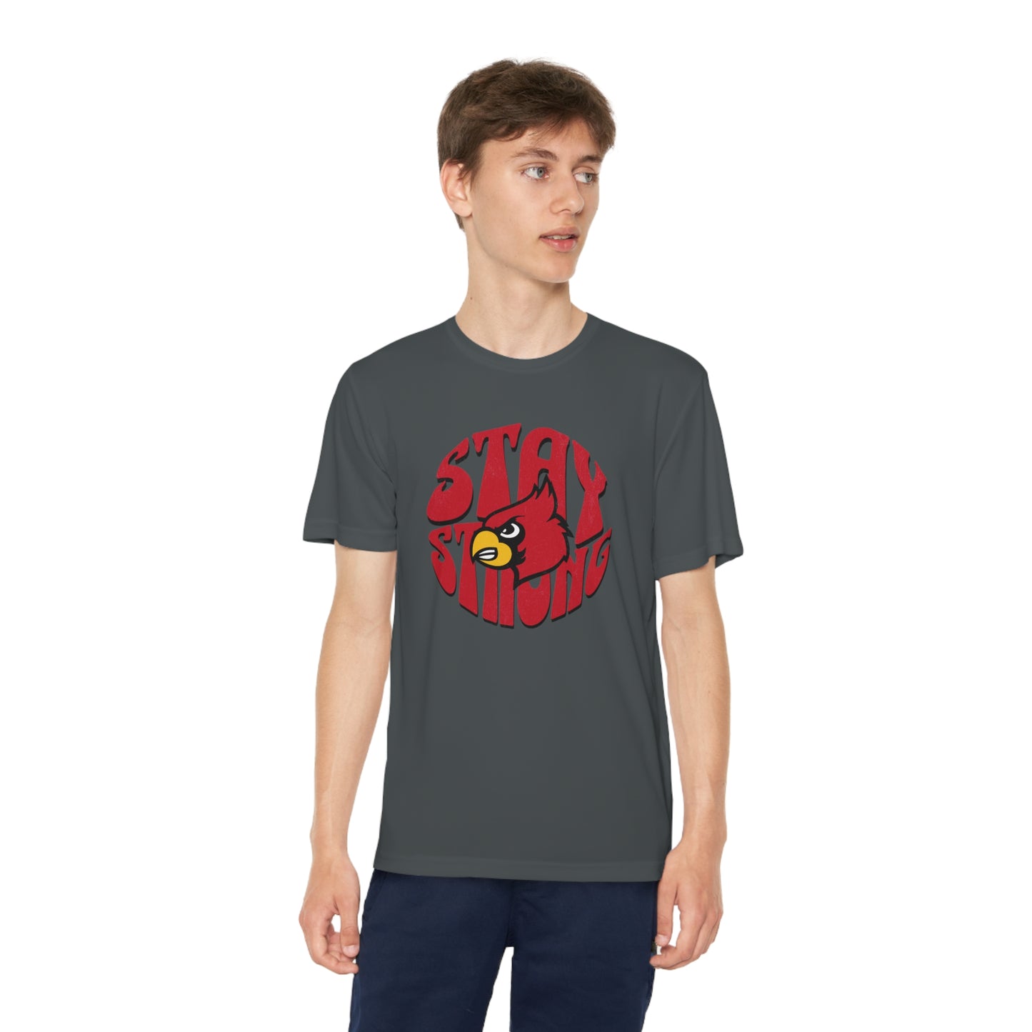 Stay Strong Cardinal - Youth Sport-Tek® Competitor™ Tee