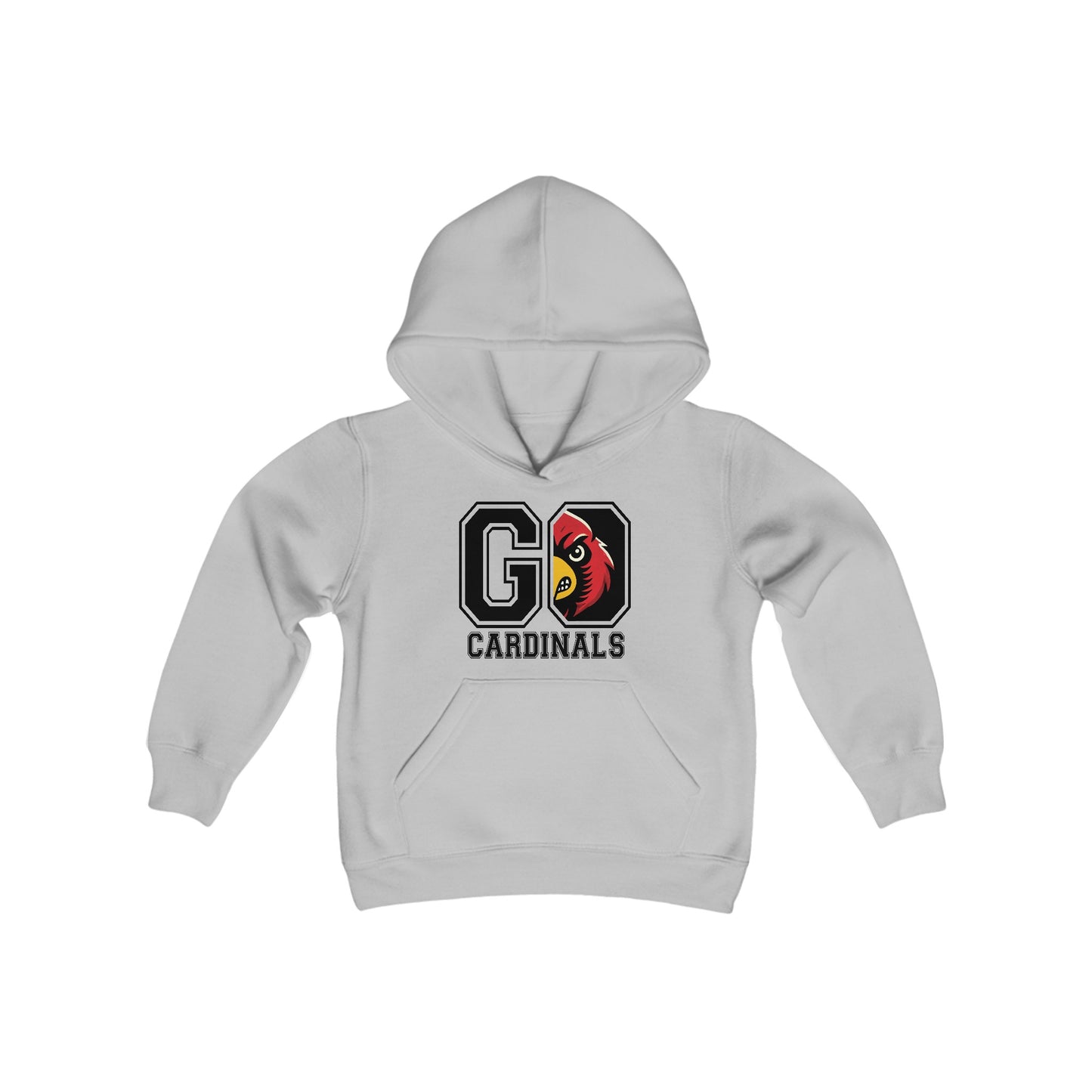 Go Cardinals - Youth Heavy Blend Hooded Sweatshirt