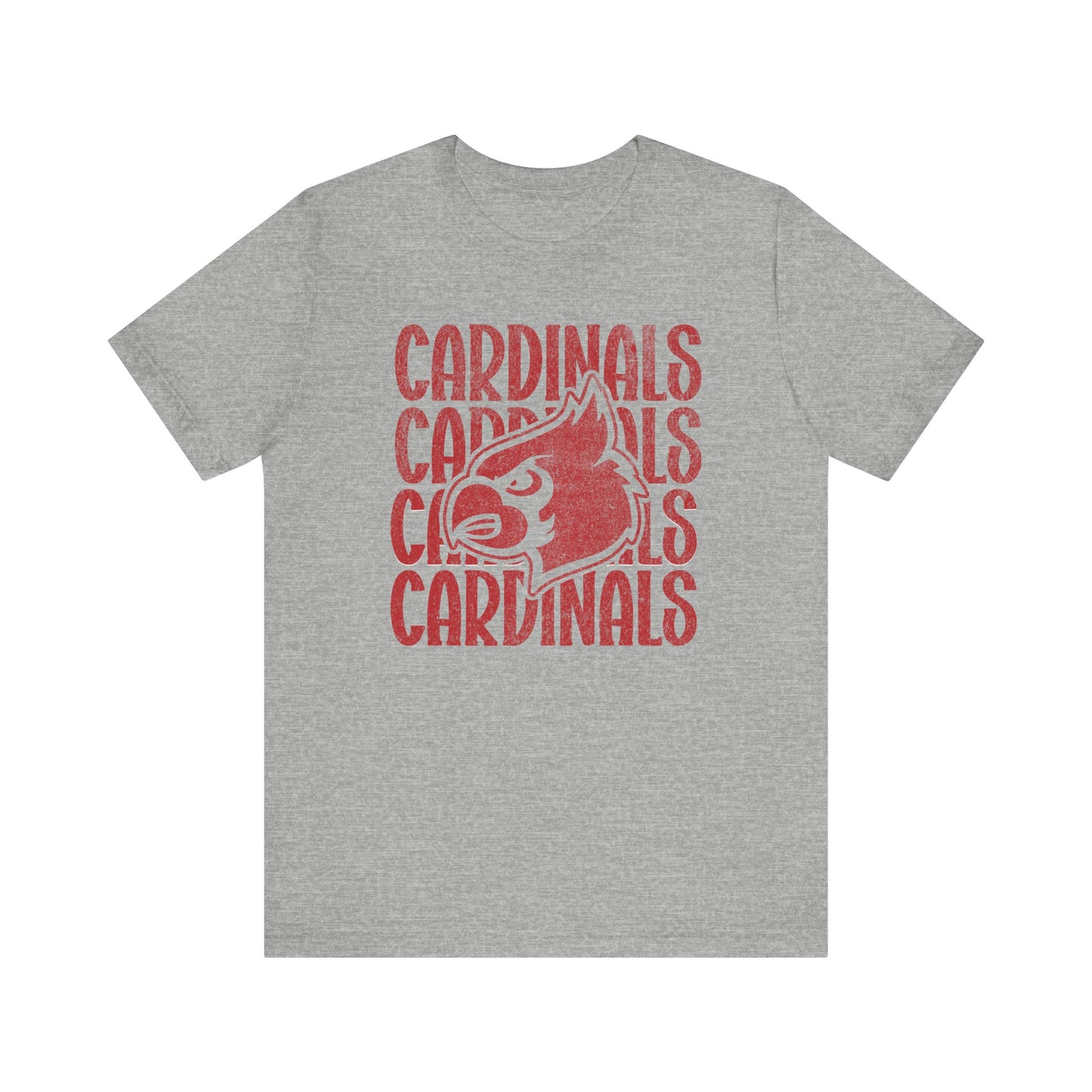 Vintage Cardinal 4 - Bella + Canvas Short Sleeve Tee