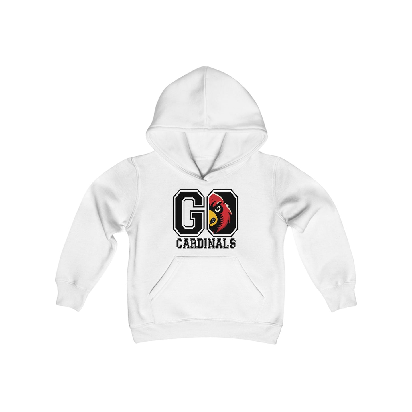 Go Cardinals - Youth Heavy Blend Hooded Sweatshirt
