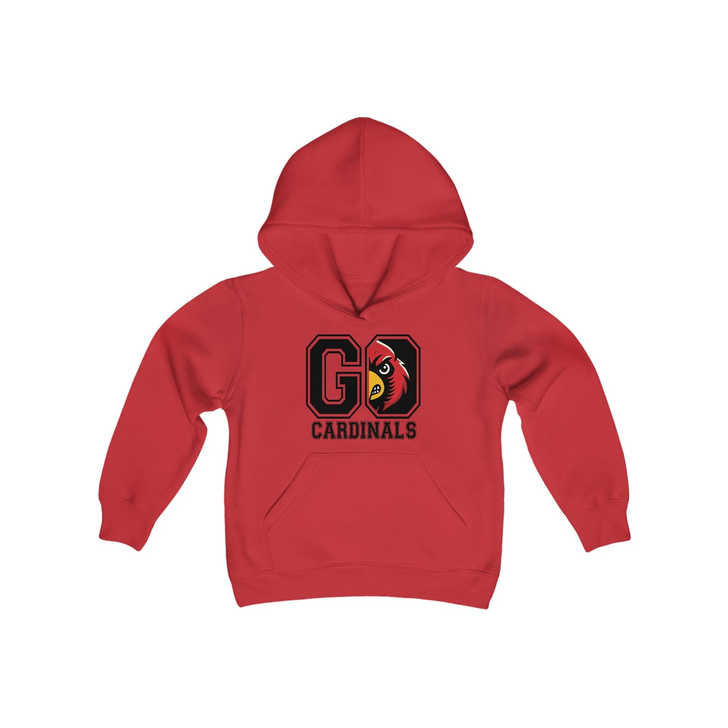 Go Cardinals - Youth Heavy Blend Hooded Sweatshirt