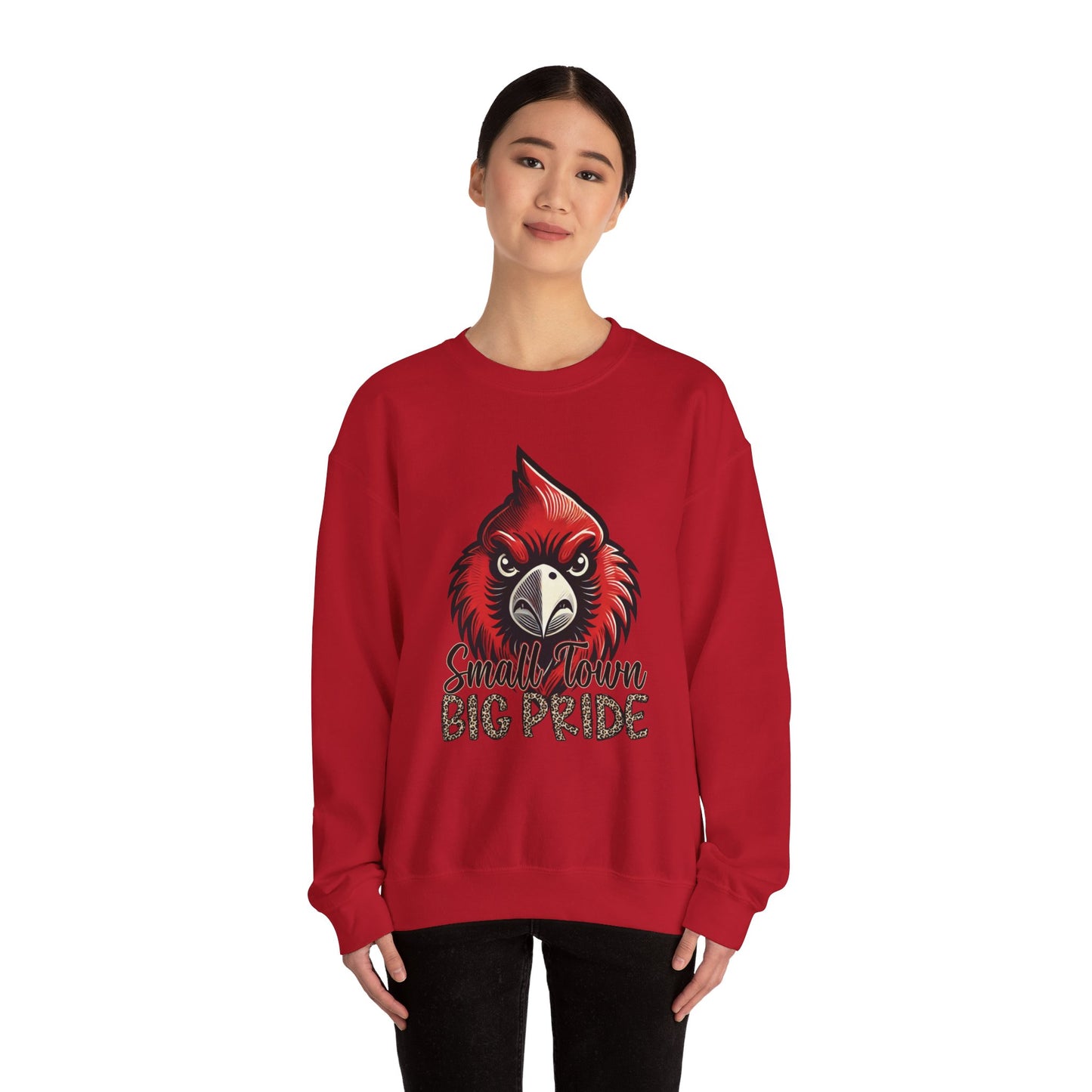 Cardinal Small Town Big Pride - Unisex Heavy Blend™ Crewneck Sweatshirt
