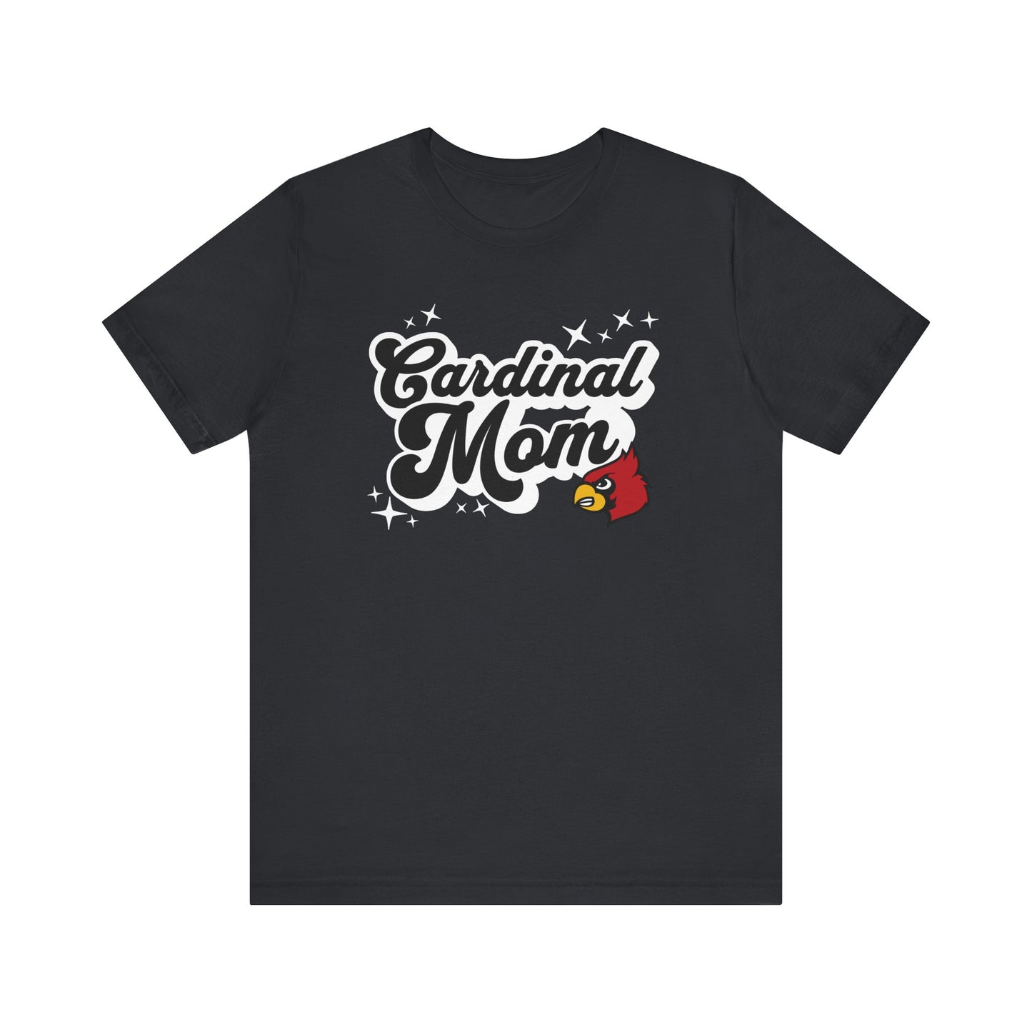 Groovy Cardinal Mom - Bella + Canvas Short Sleeve Tee