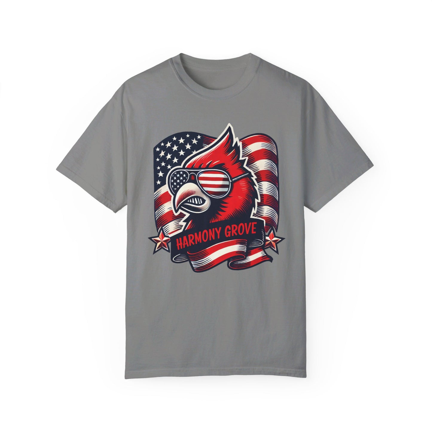 Patriotic Cardinal - Comfort Colors T-shirt
