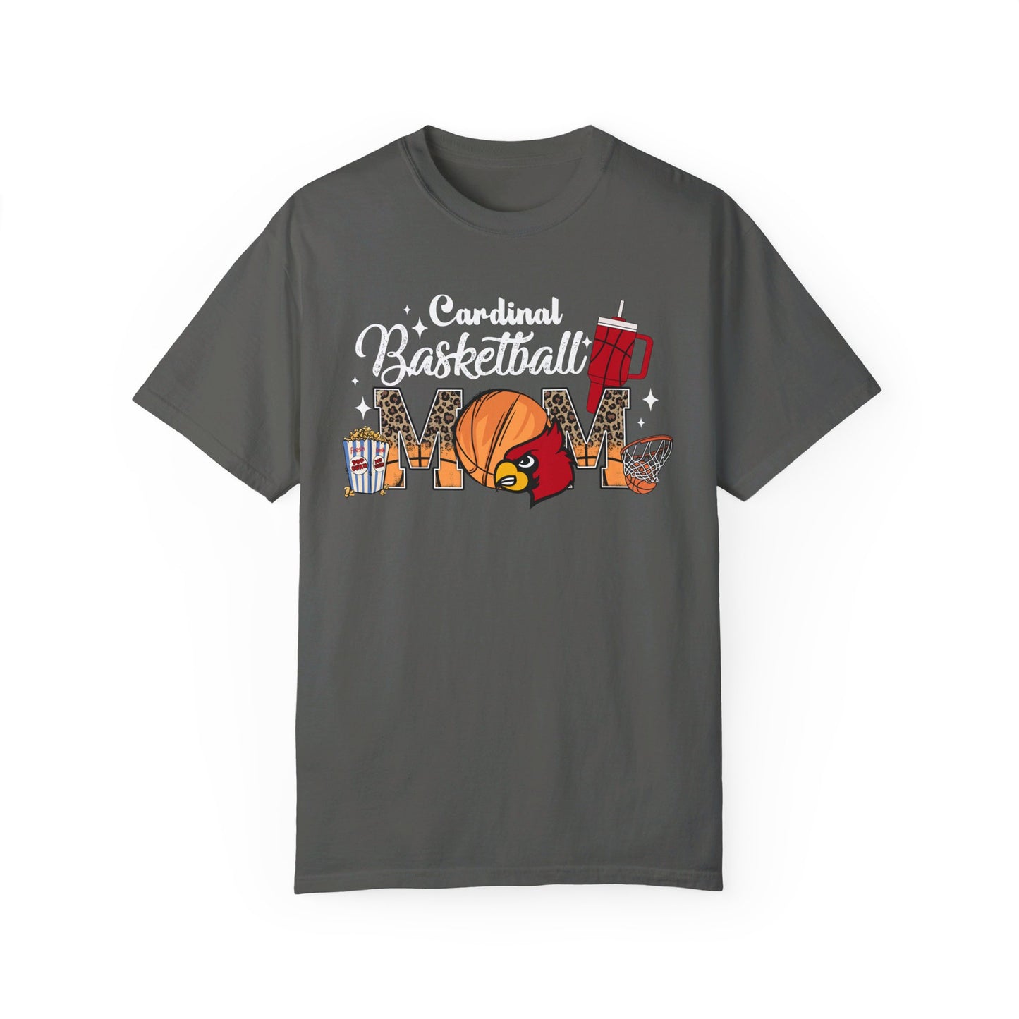 Cardinal Basketball Mom - Comfort Colors T-shirt