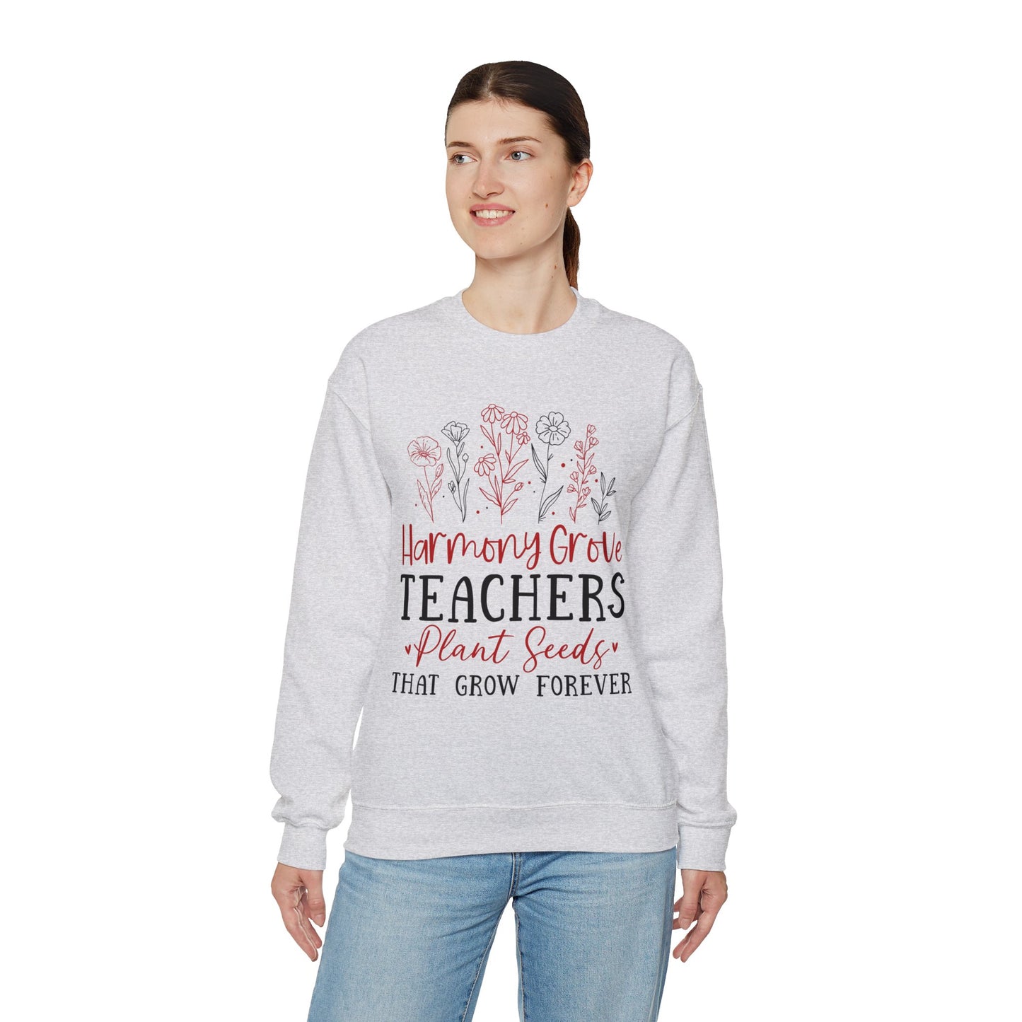 HG Teachers Plant Seeds that Grow Forever - Unisex Heavy Blend™ Crewneck Sweatshirt
