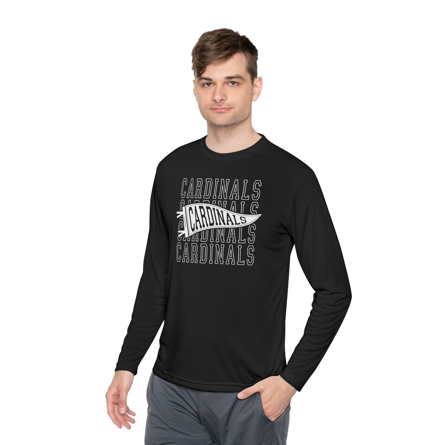 Cardinal Pennant - Dryfit Long Sleeve Tee