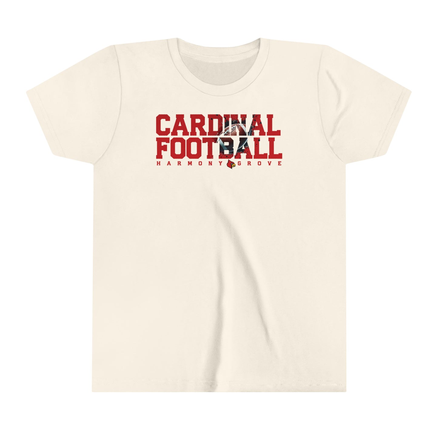 Cardinal Football - Bella + Canvas Youth Tee
