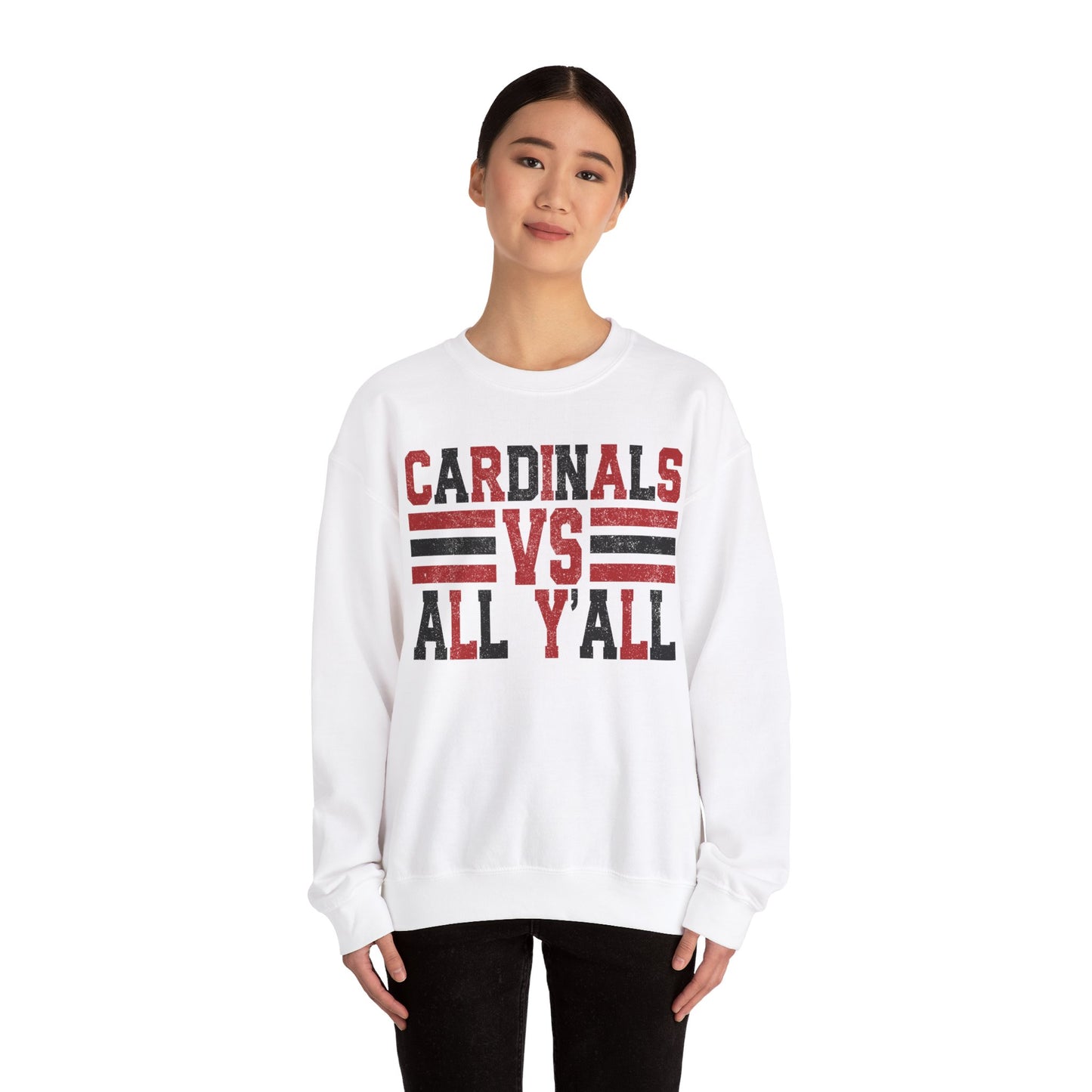 Cardinals VS All Y'all - Unisex Heavy Blend™ Crewneck Sweatshirt